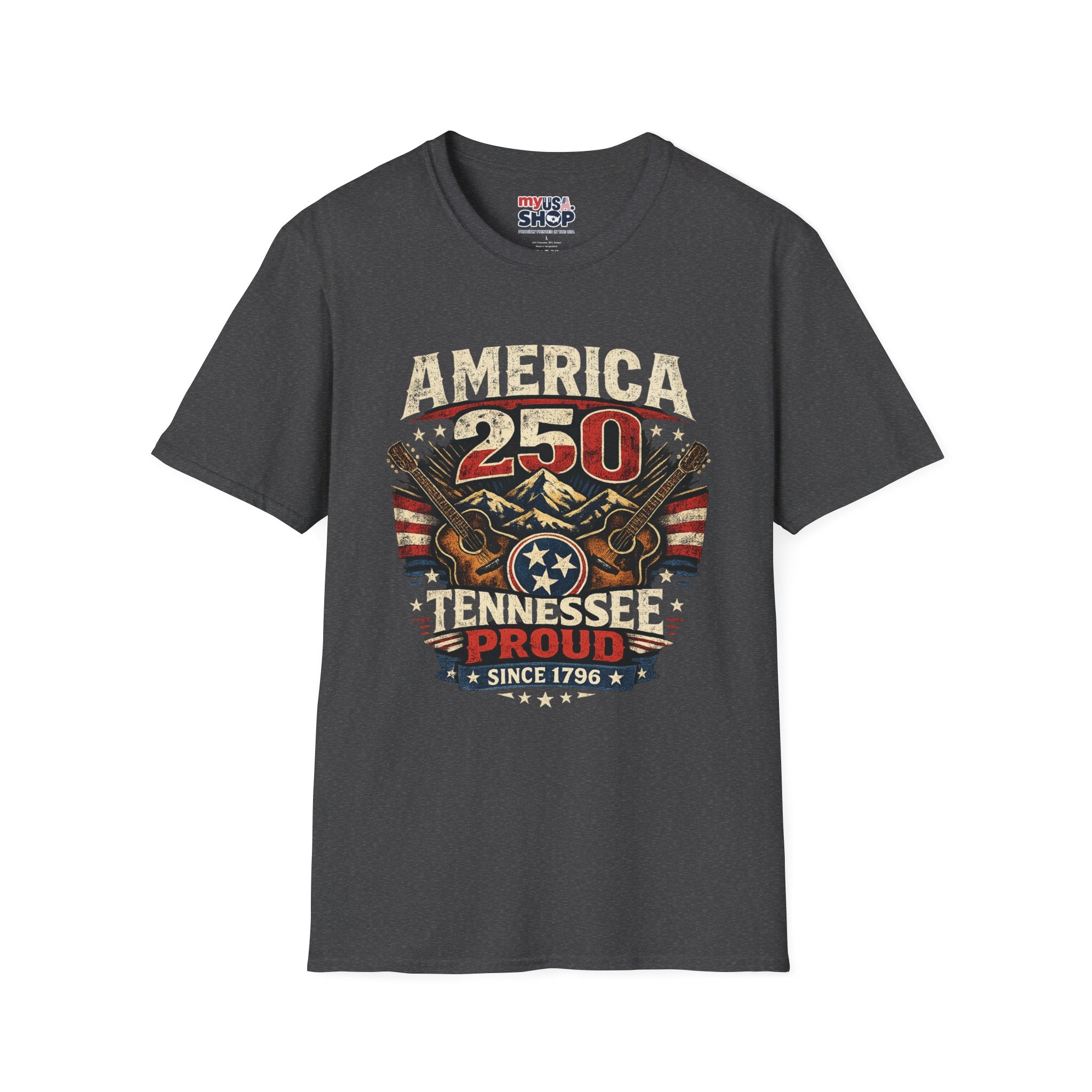 America 250 Tennessee T-Shirt — Tennessee Proud Since 1796 Graphic Tee