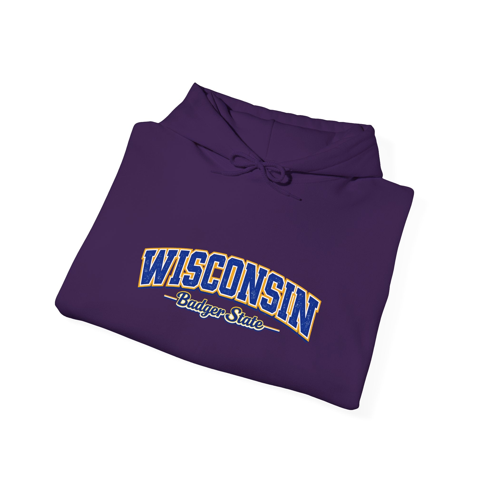 Wisconsin Badger State Heavy Blend Hooded Sweatshirt
