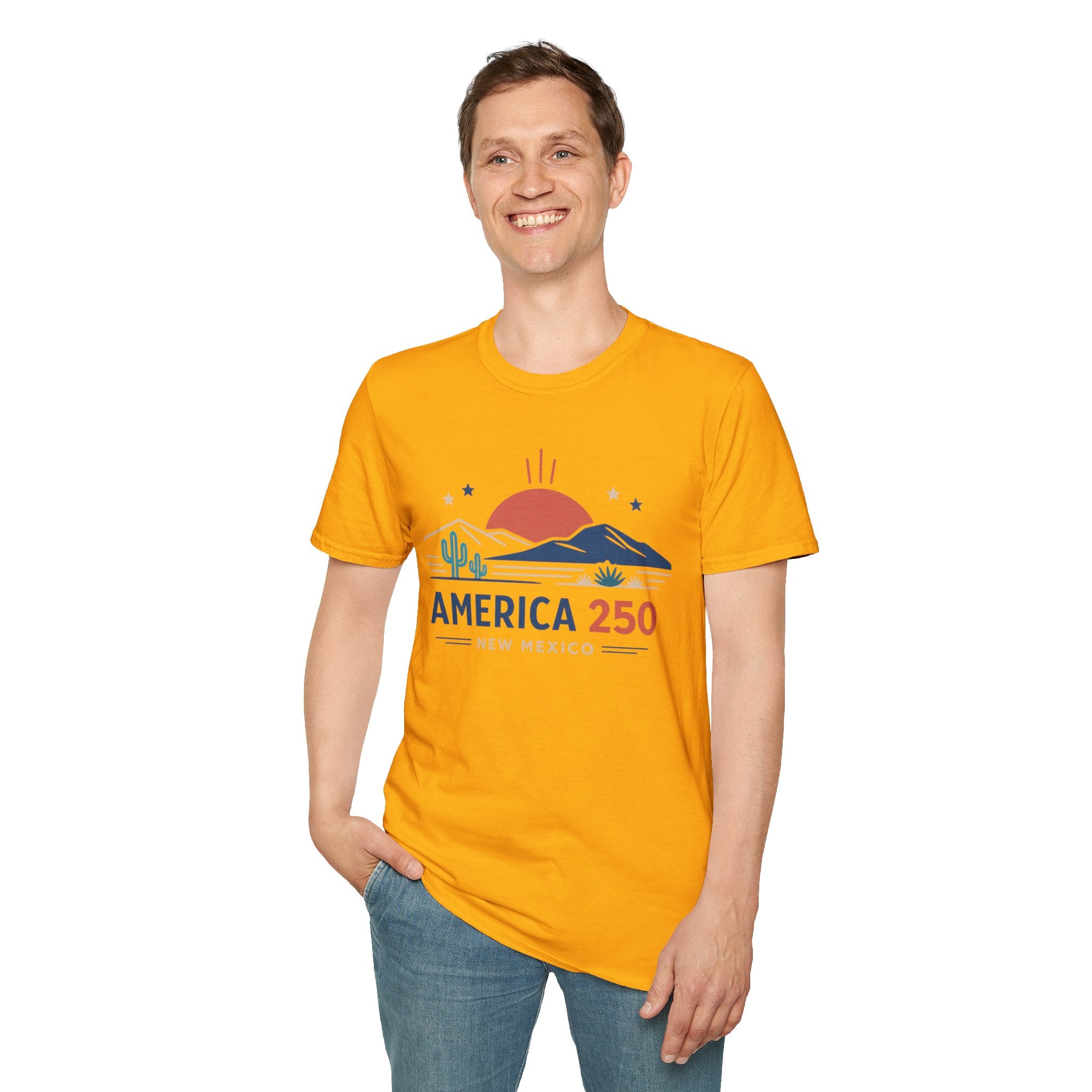 America 250 T-Shirt — New Mexico Desert Sunrise Graphic Tee