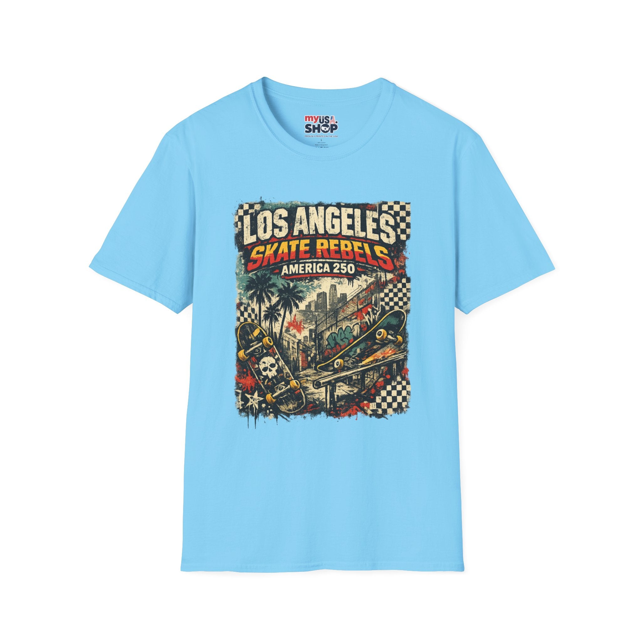 America 250 Los Angeles California La Skate Rebels Tee