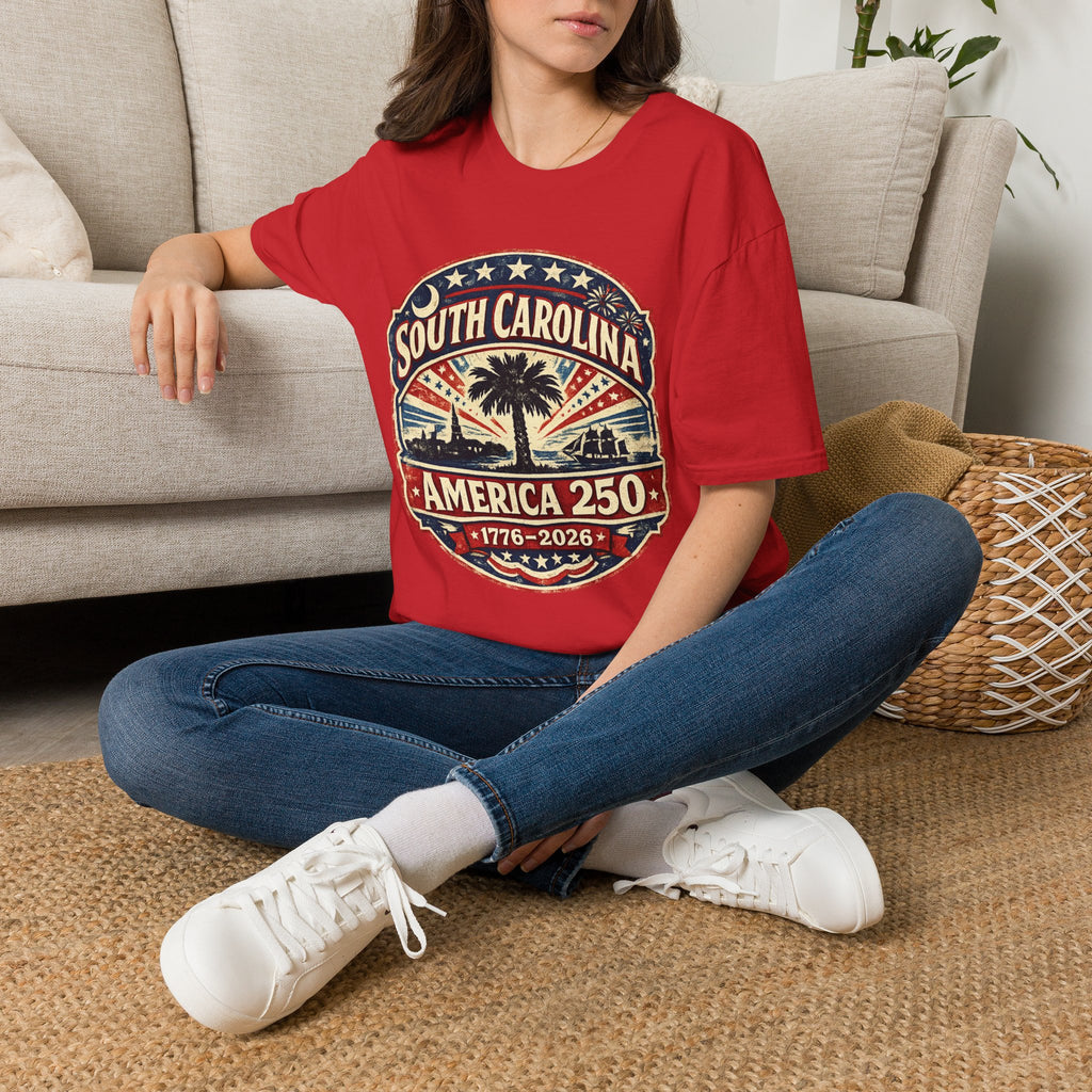 America 250 South Carolina Anniversary T-Shirt — Retro State Pride Tee