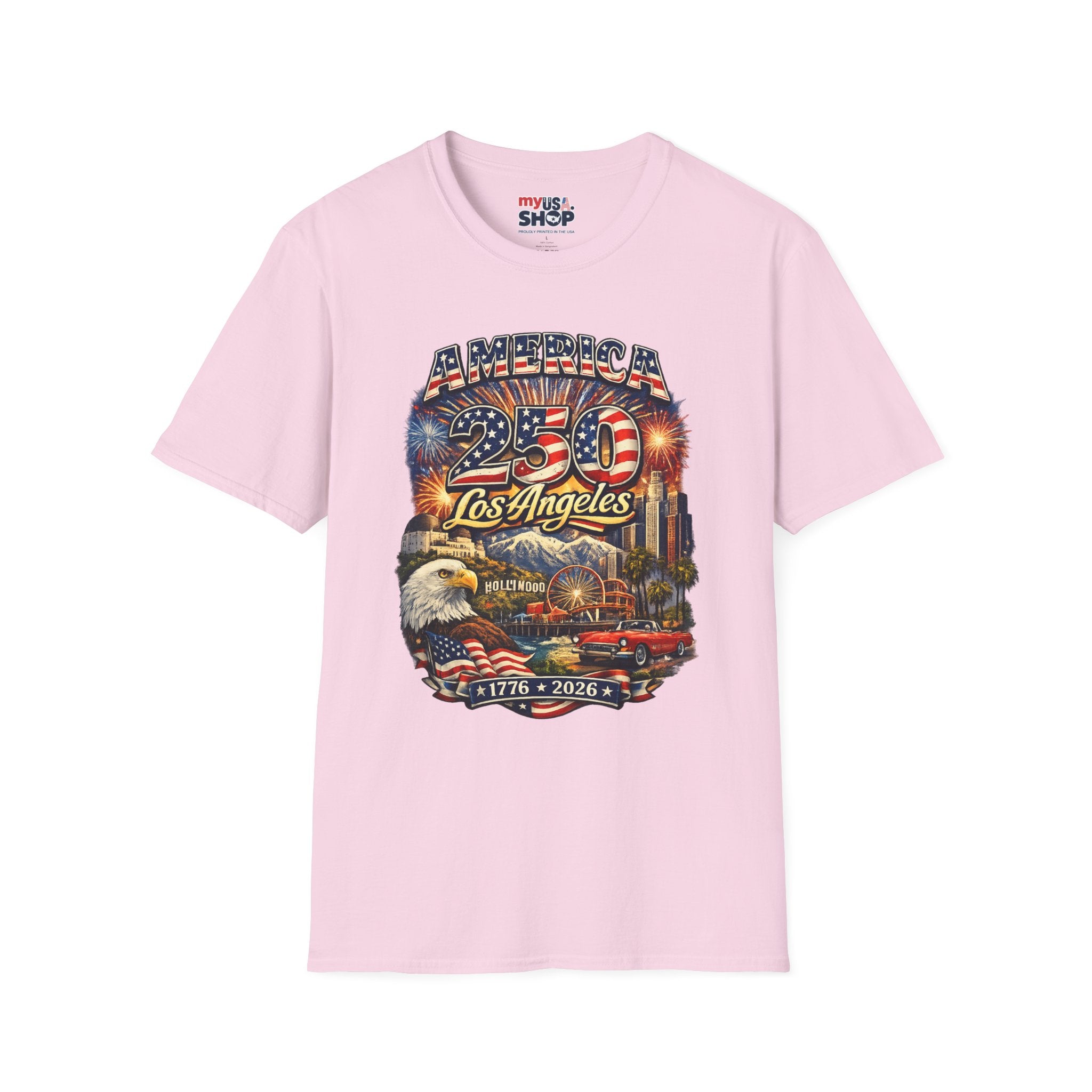 America 250 Los Angeles Hollywood Santa Monica Griffith Eagle 1776 2026 California Tee