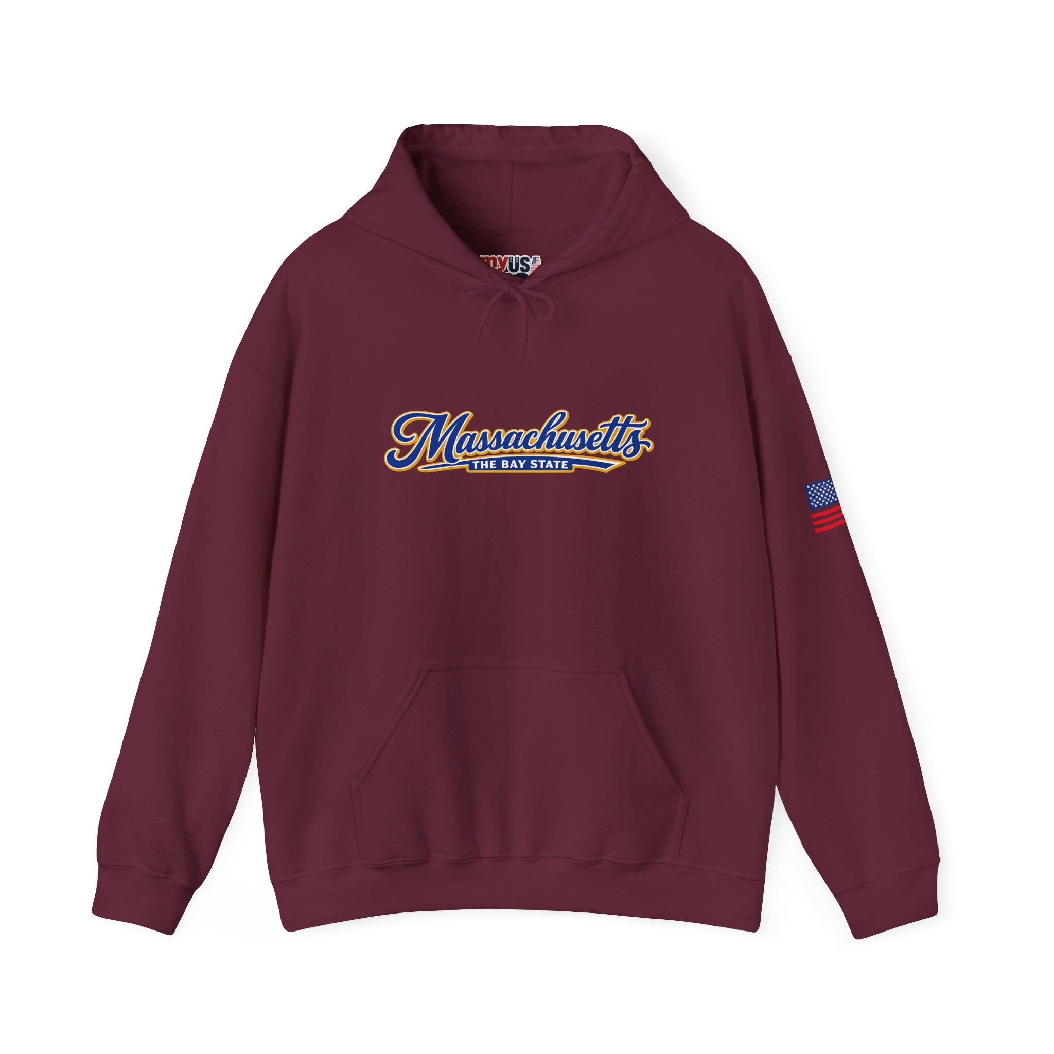 Massachusetts The Bay State Heavy Blend Hooded Sweatshirt
