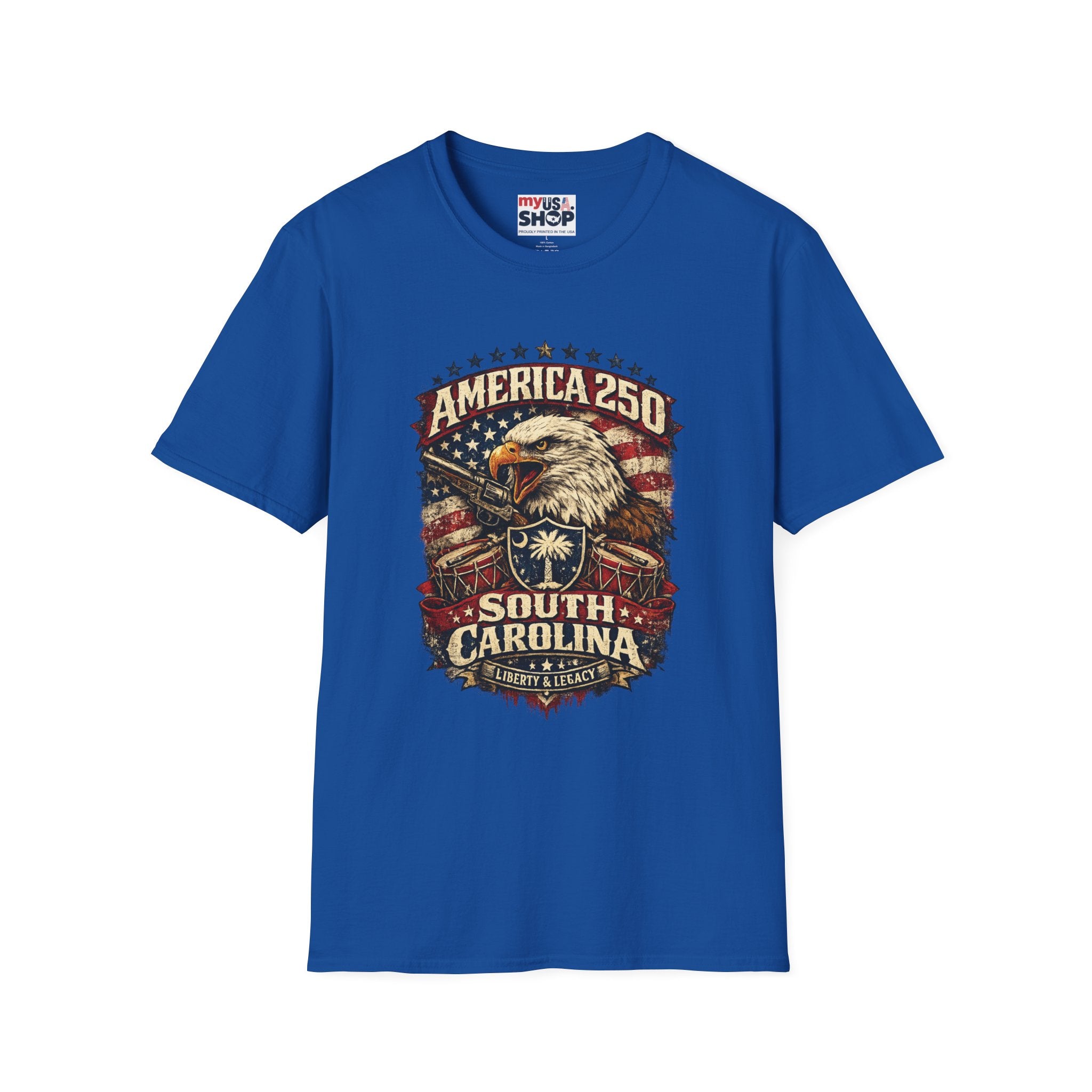 T-Shirt — America 250 South Carolina Vintage Eagle Patriotic Tee