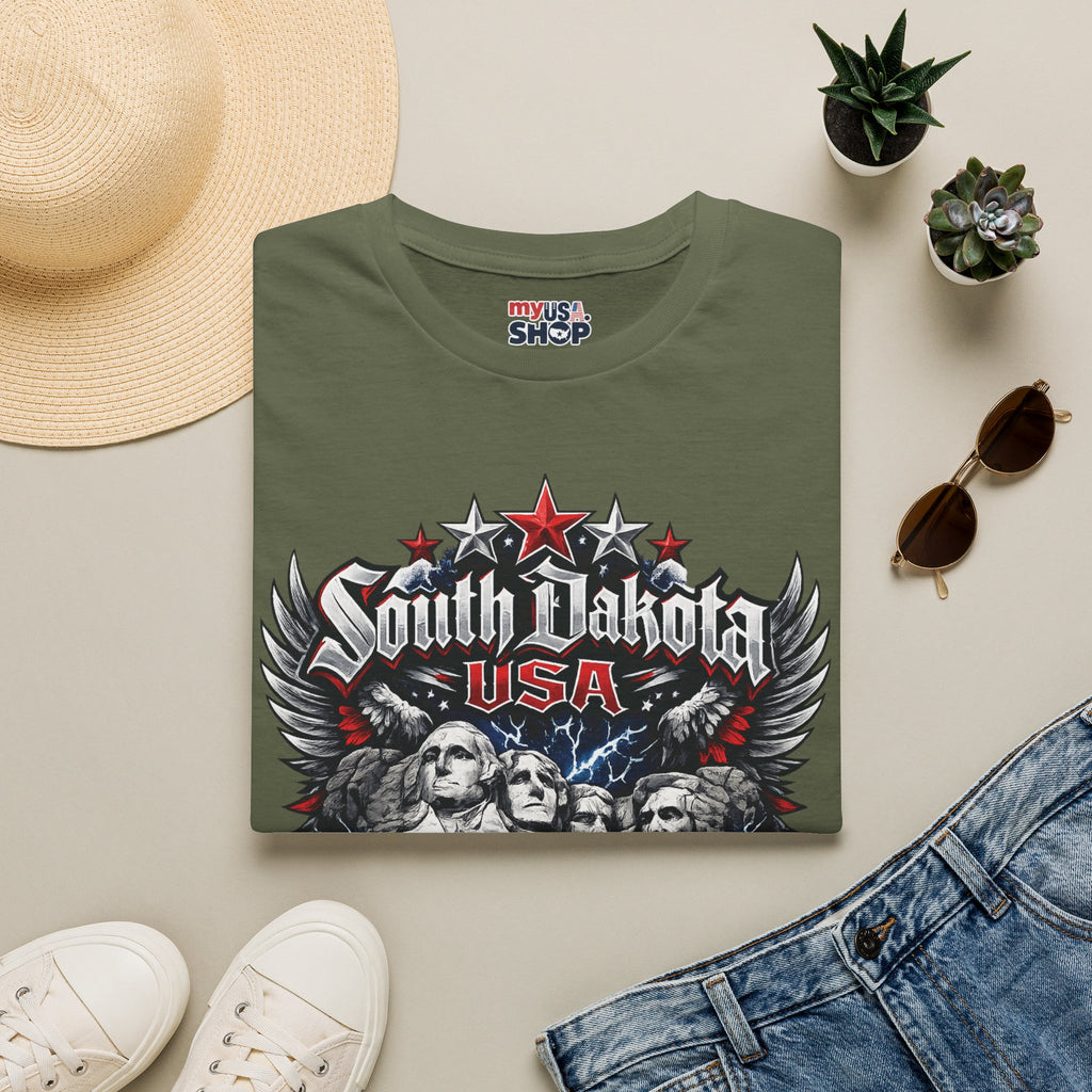 America 250 South Dakota Shirt — Freedom Anniversary Patriotic Graphic Tee