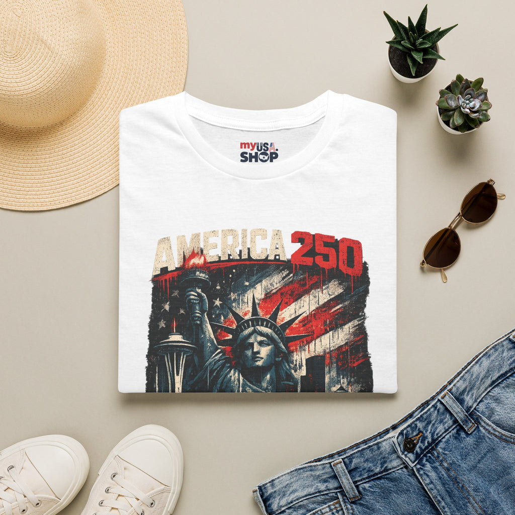 America 250 Statue of Liberty T-Shirt — Washington Strong Patriotic Tee