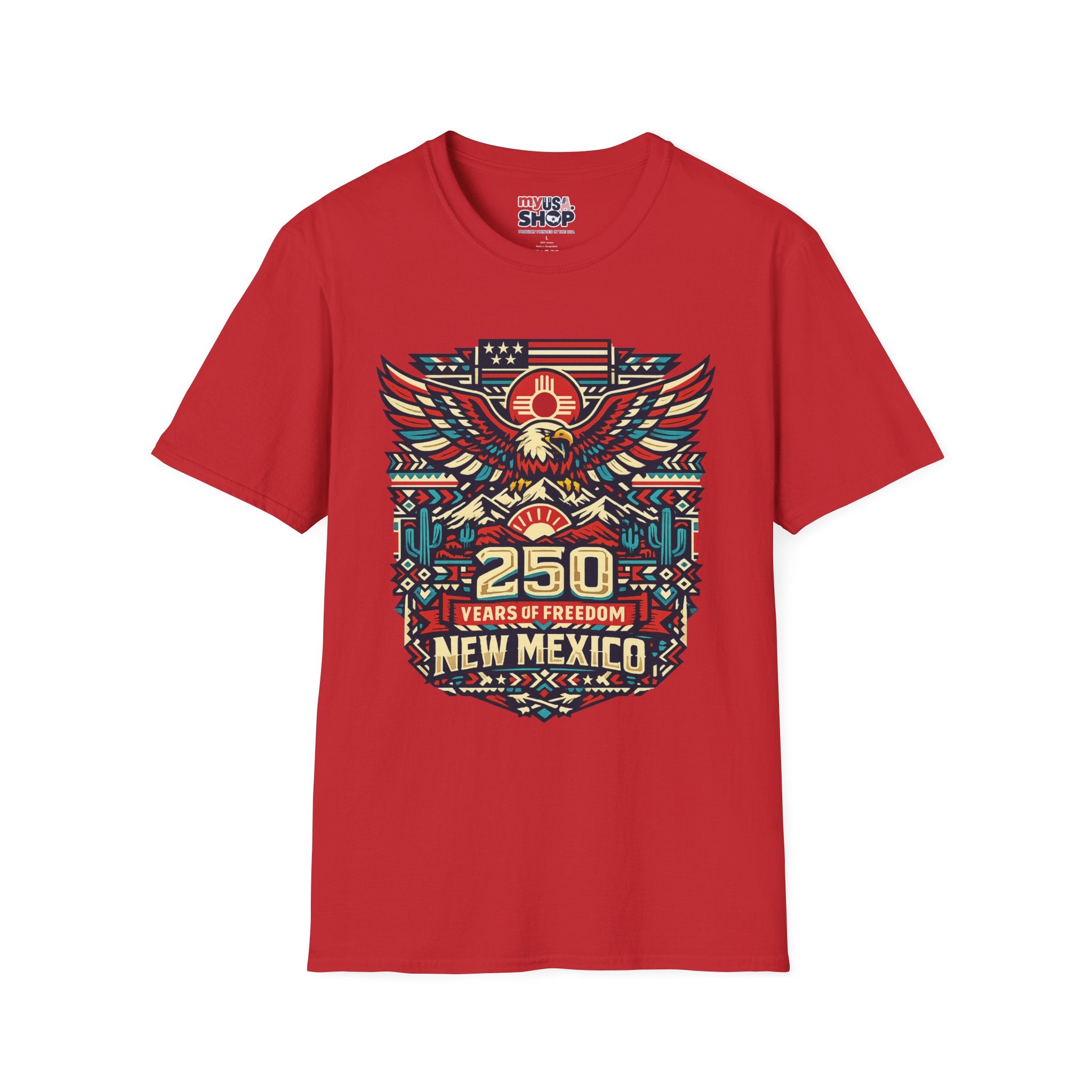 America 250 x New Mexico 250th Anniversary Eagle — State Pride Patriotic