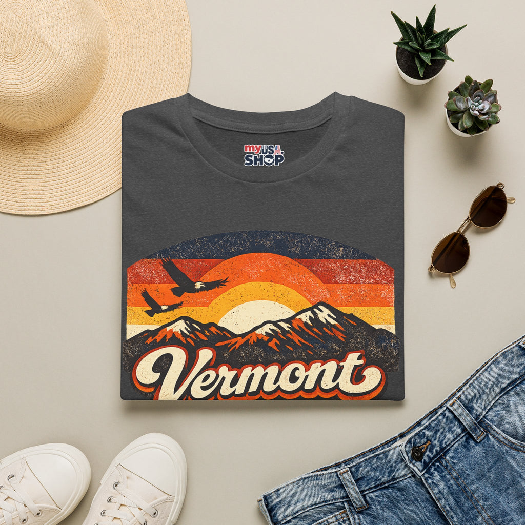 America 250 Vermont Sunset T-Shirt – Vintage Mountains