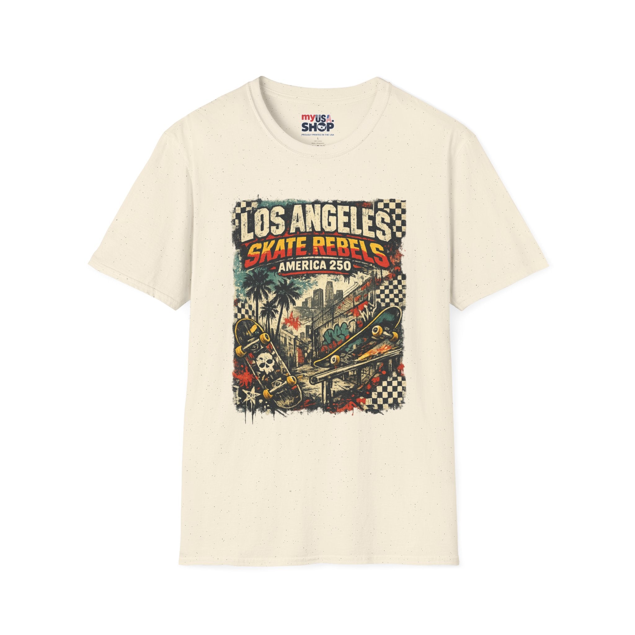 America 250 Los Angeles California La Skate Rebels Tee