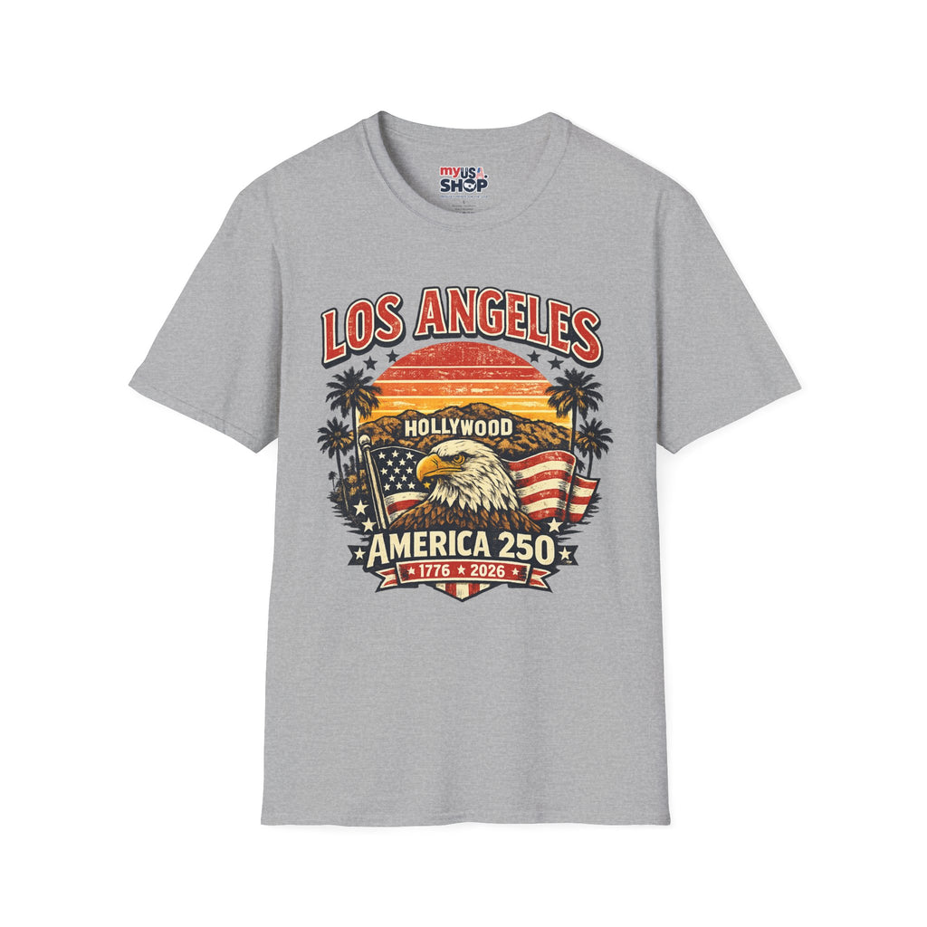 America 250 Vintage Los Angeles Freedom Celebration California Tee