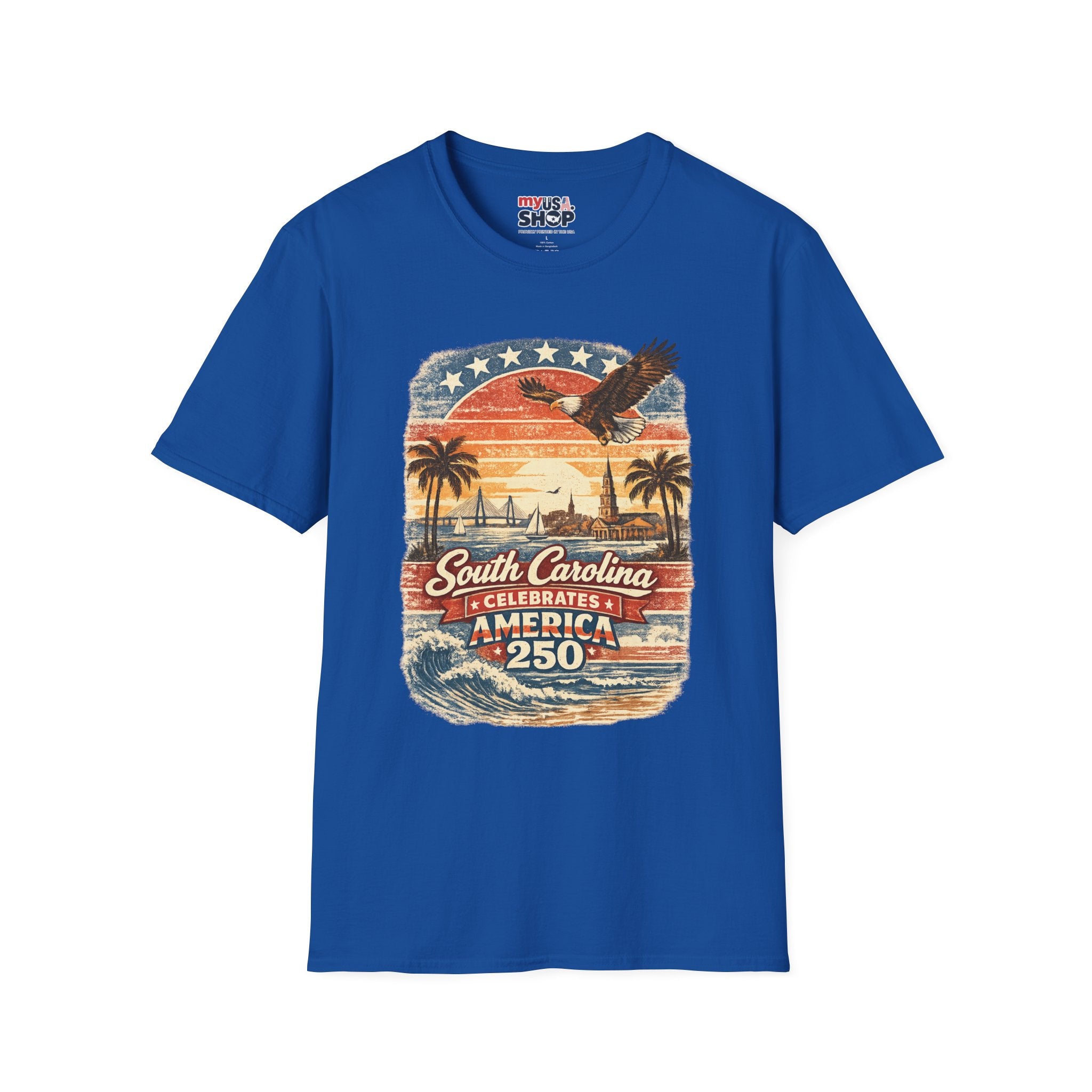 South Carolina Vintage Eagle T-Shirt — America Celebrates 250 Retro Tee