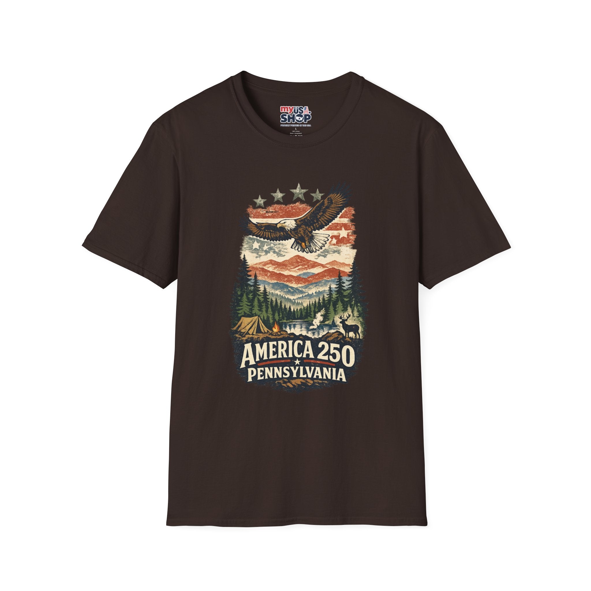 Pennsylvania America 250 Shirt — Wilderness Eagle Outdoor Graphic Tee
