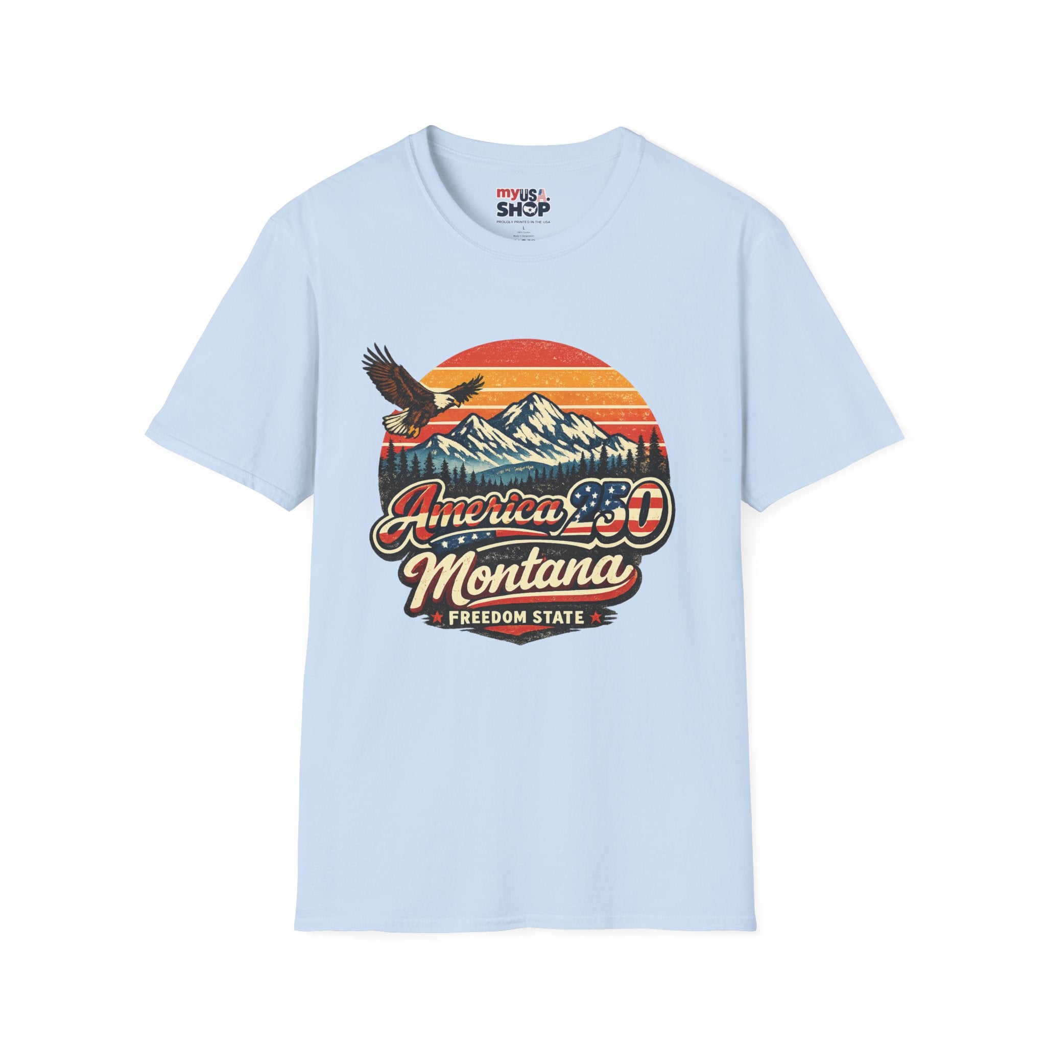 America 250 x Montana Vintage Eagle — America 80s Retro Mountain