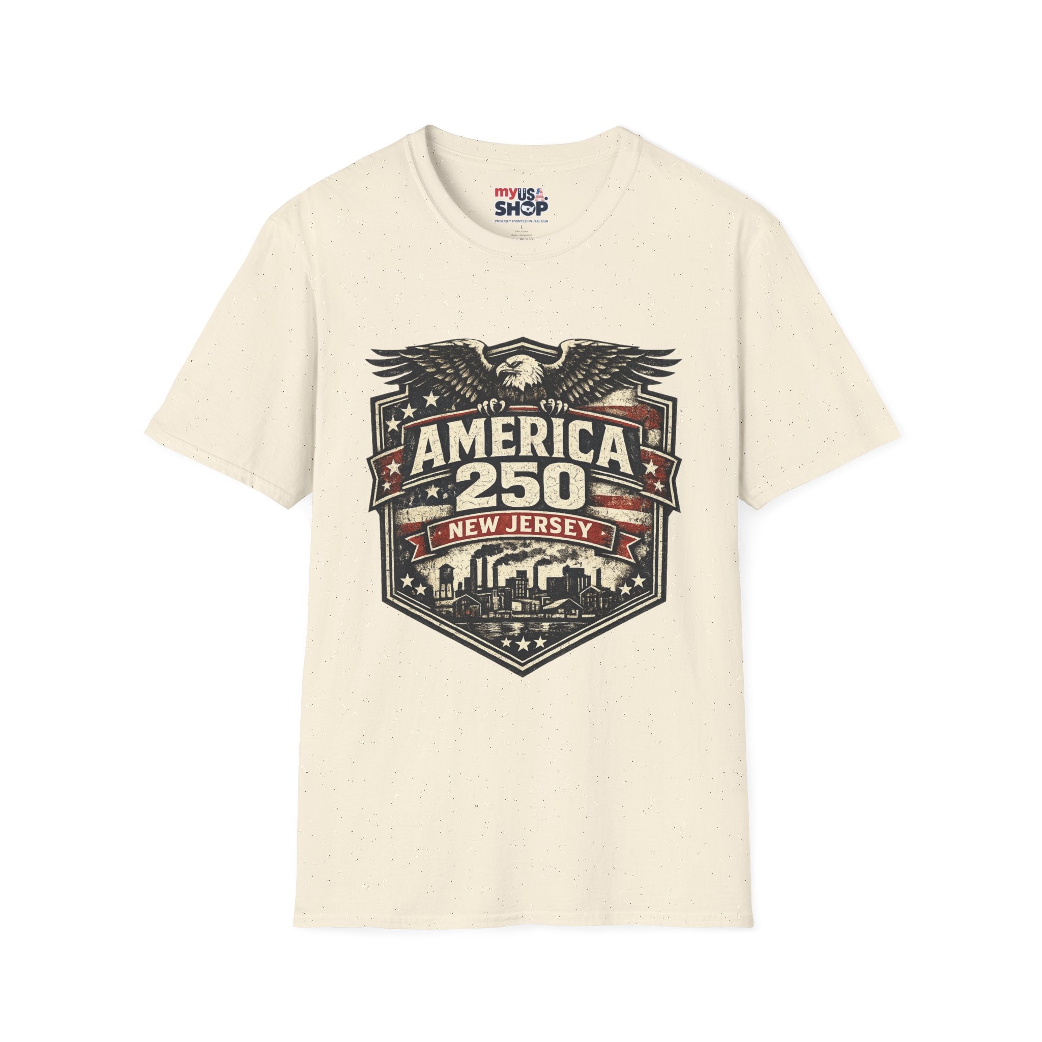 America 250 New Jersey — Vintage Eagle Patriotic