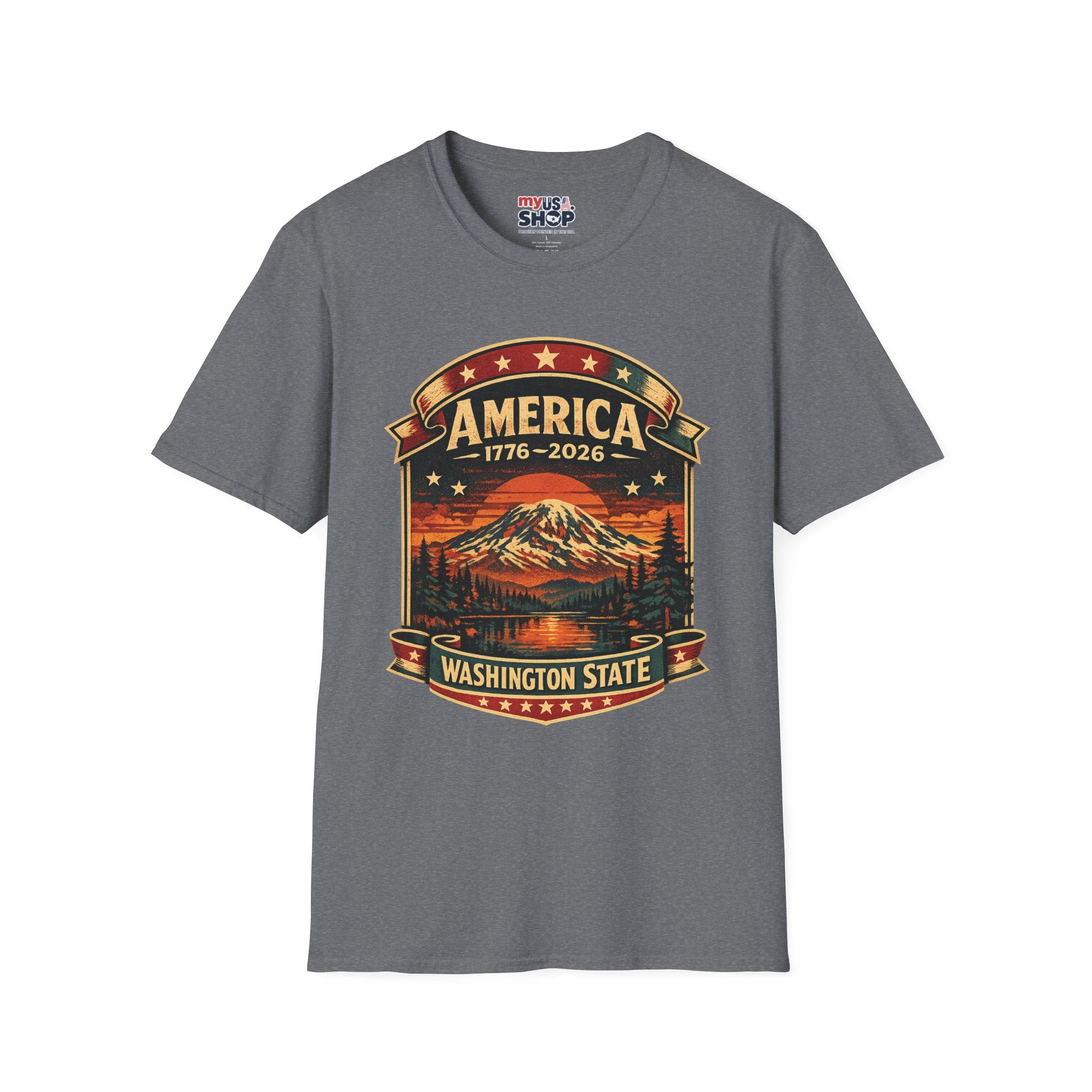 America 250 - Washington State Vintage T-Shirt