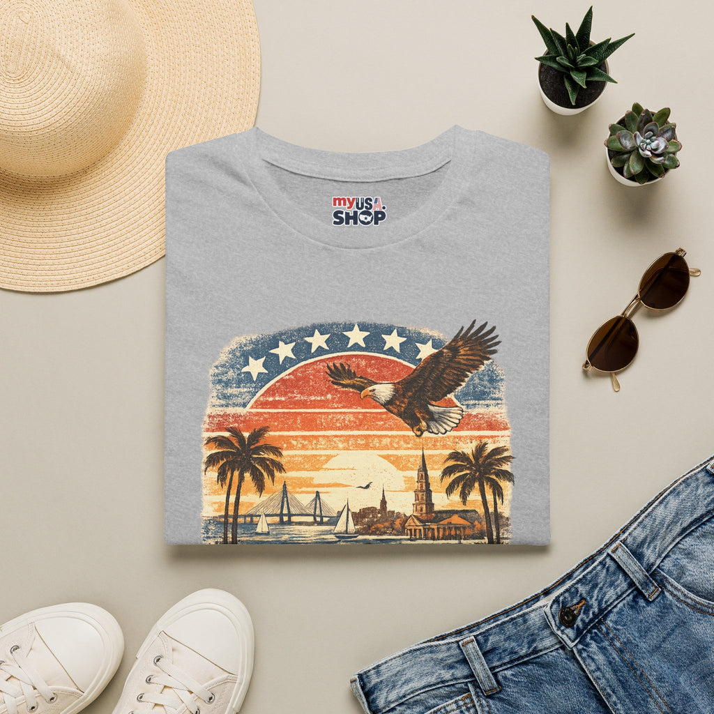 South Carolina Vintage Eagle T-Shirt — America Celebrates 250 Retro Tee