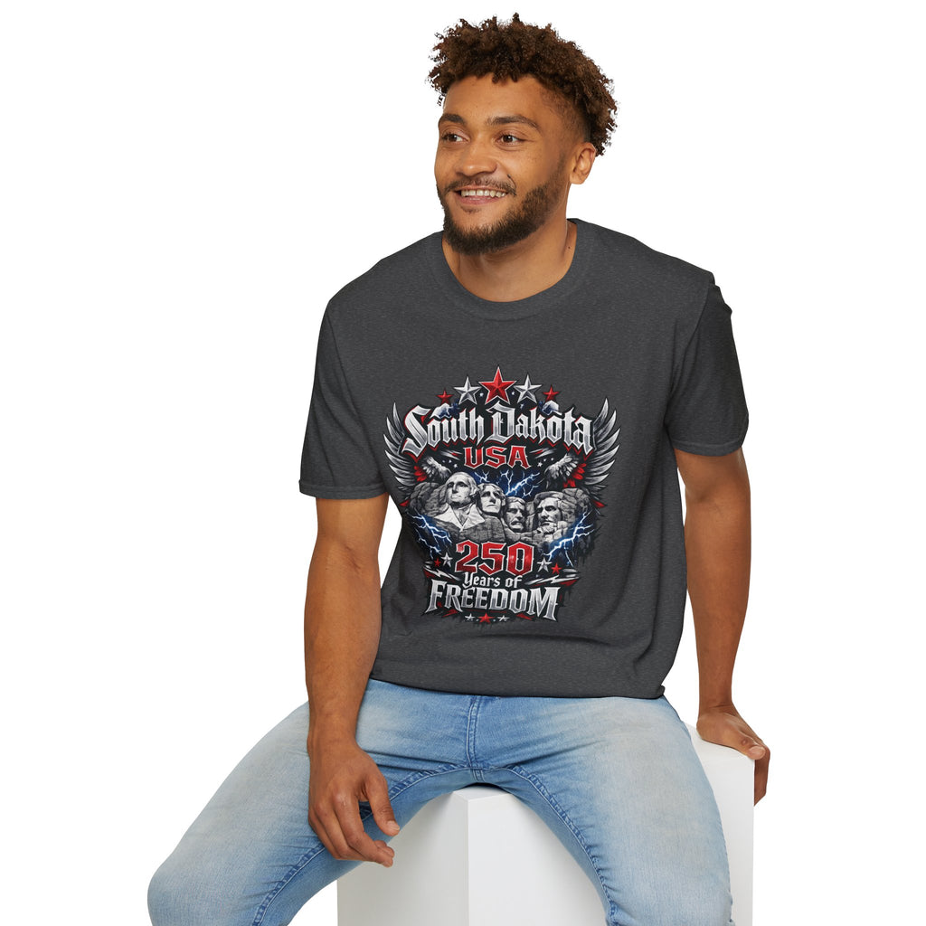 America 250 South Dakota Shirt — Freedom Anniversary Patriotic Graphic Tee
