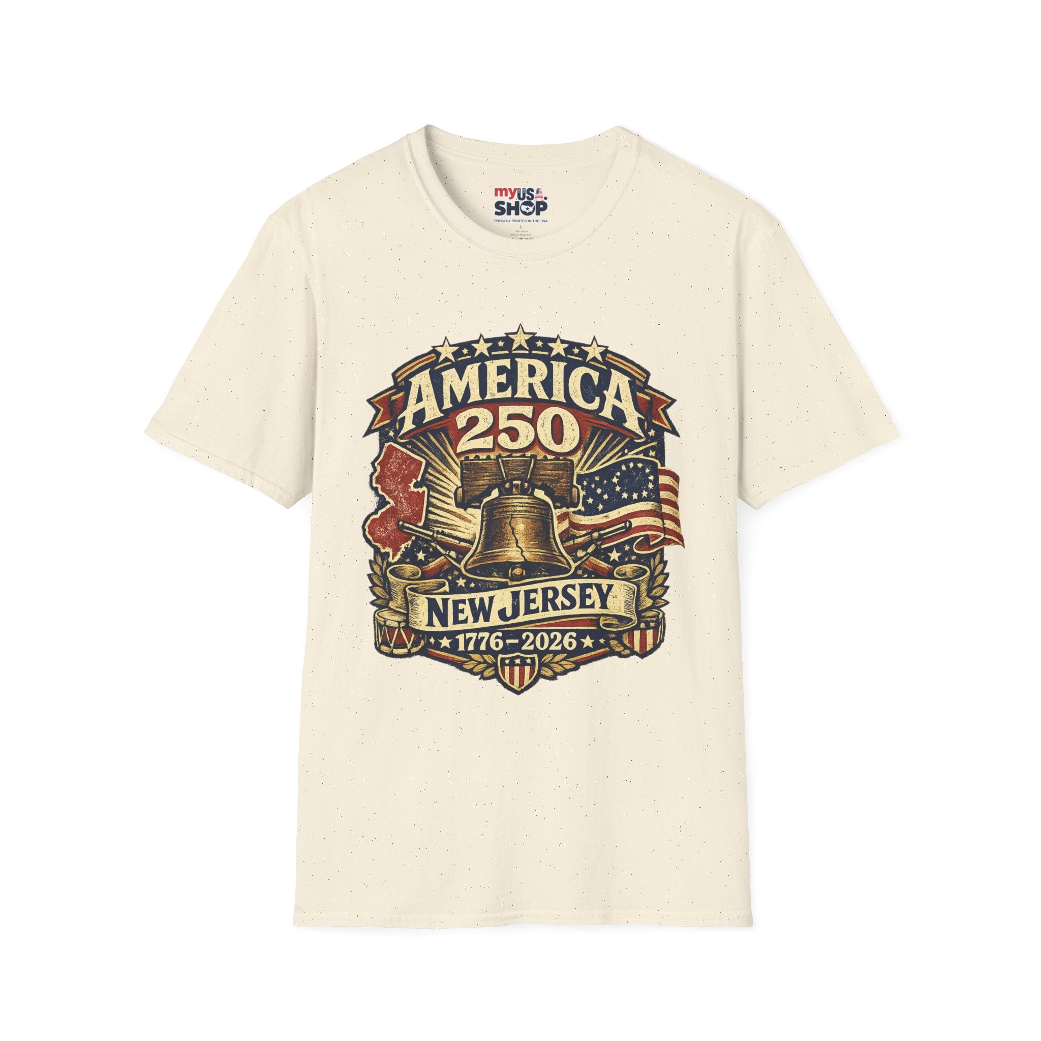 America 250 New Jersey Bicentennial Liberty Bell Tee