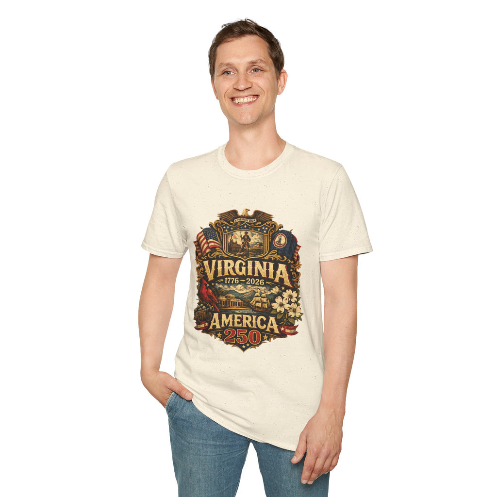 America 250 Co Virginia 250th Anniversary T-Shirt - Commemorative State Pride Tee
