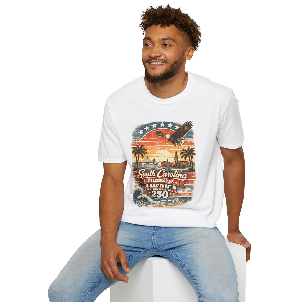 South Carolina Vintage Eagle T-Shirt — America Celebrates 250 Retro Tee