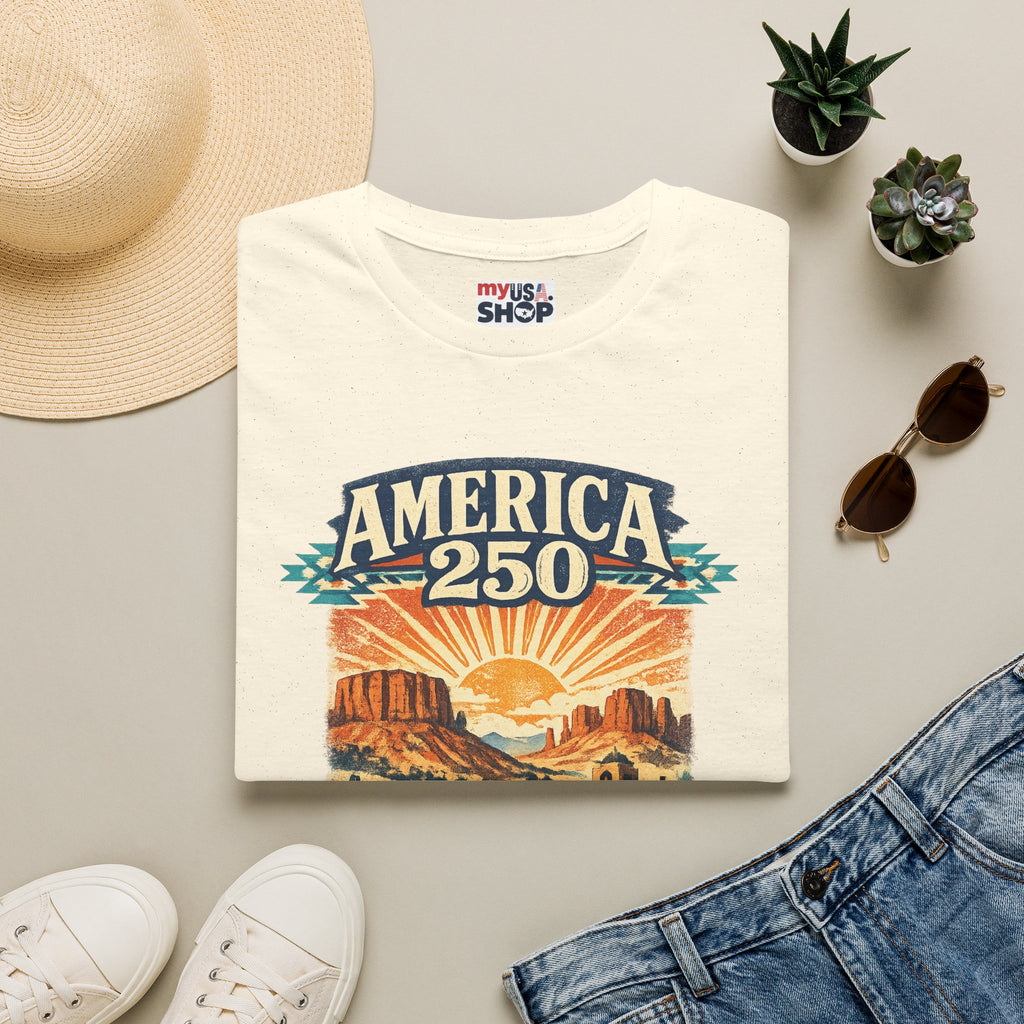 America 250 x New Mexico — Vintage Desert Sunset