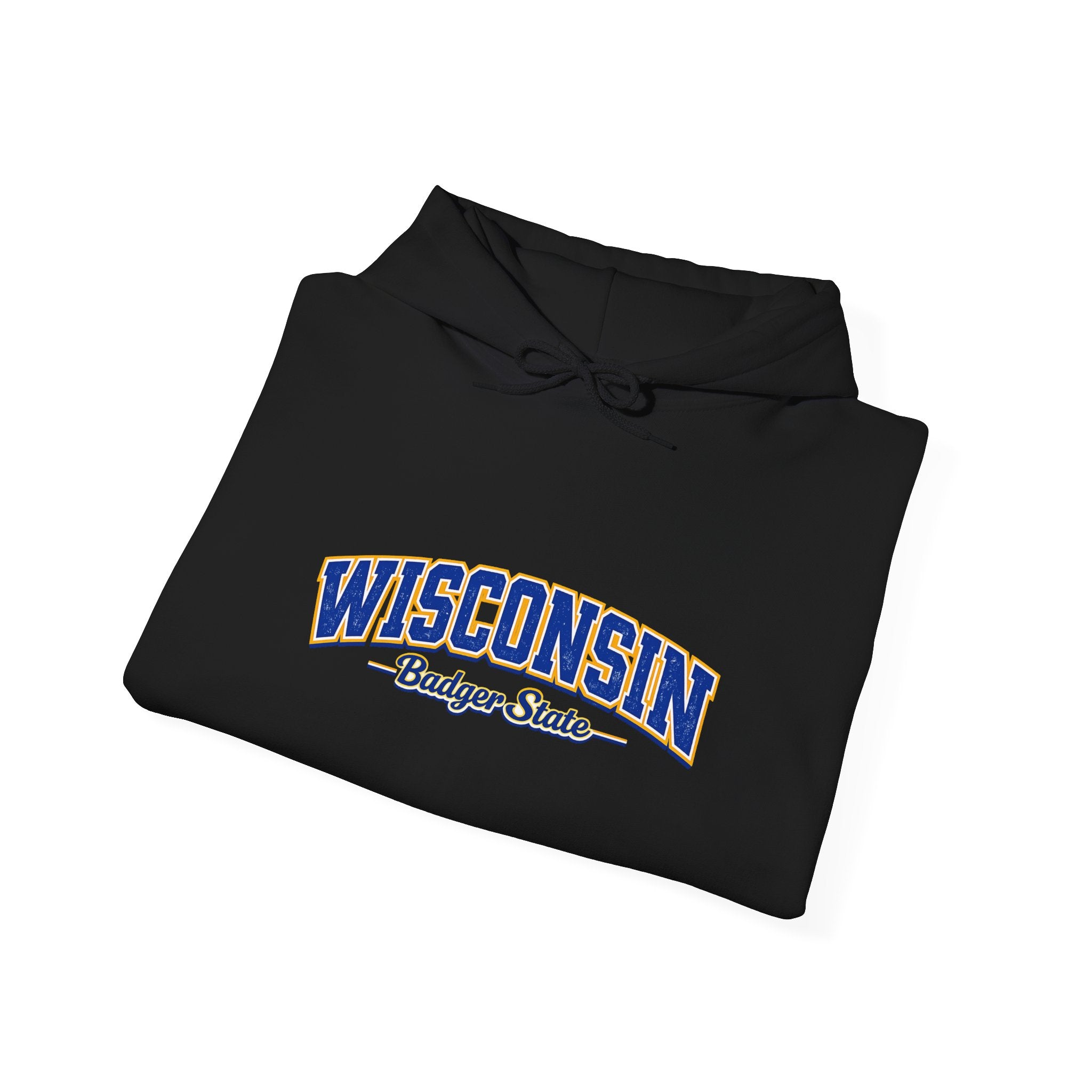 Wisconsin Badger State Heavy Blend Hooded Sweatshirt