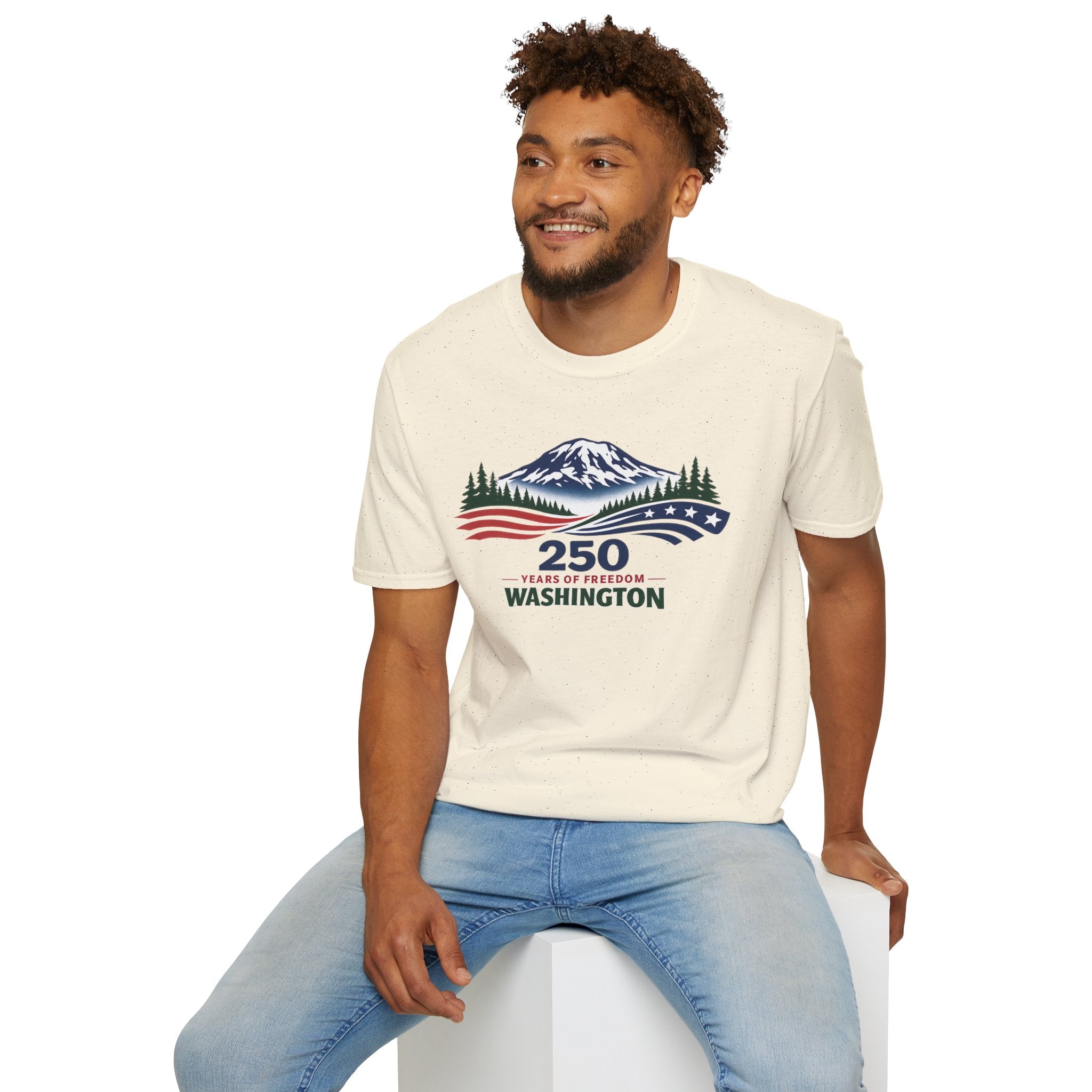 America 250 Washington T-Shirt - Unisex Softstyle T-Shirt
