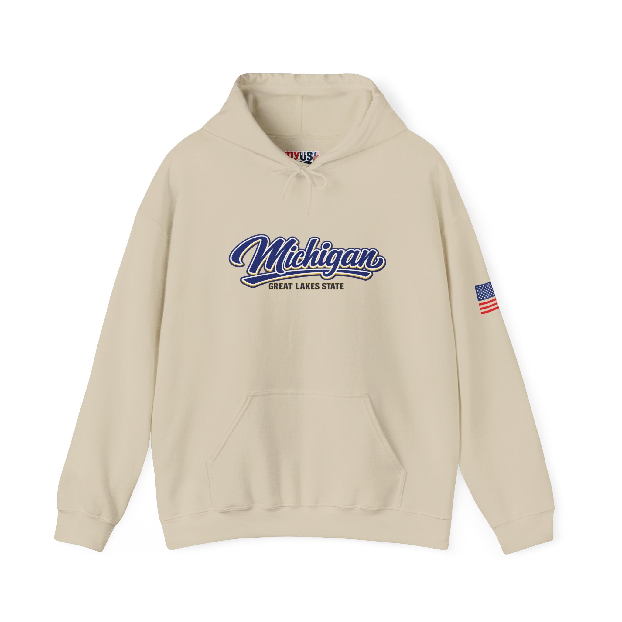 Michigan Great Lakes State Heavy Blend Hooded Sweatshirt