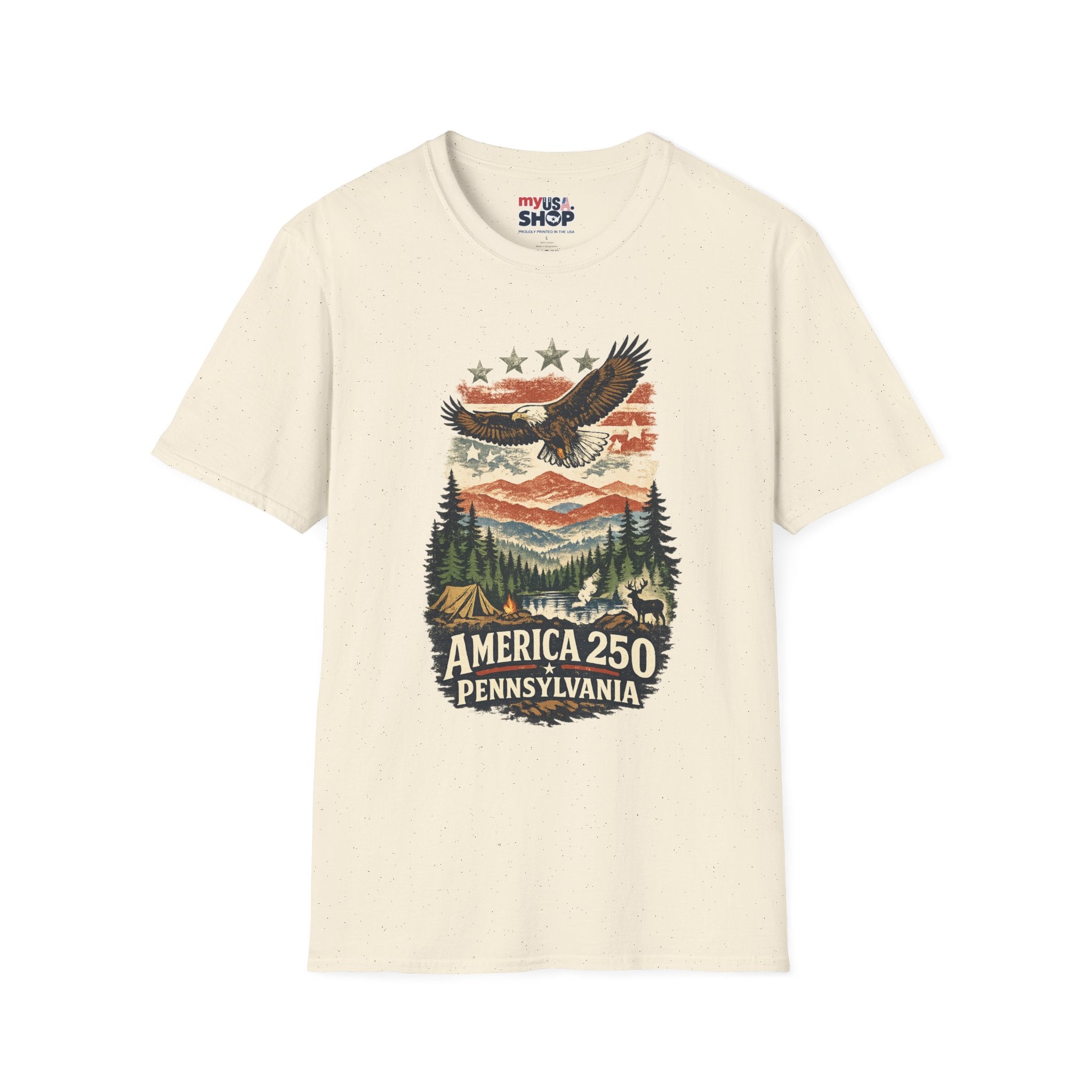 Pennsylvania America 250 Shirt — Wilderness Eagle Outdoor Graphic Tee