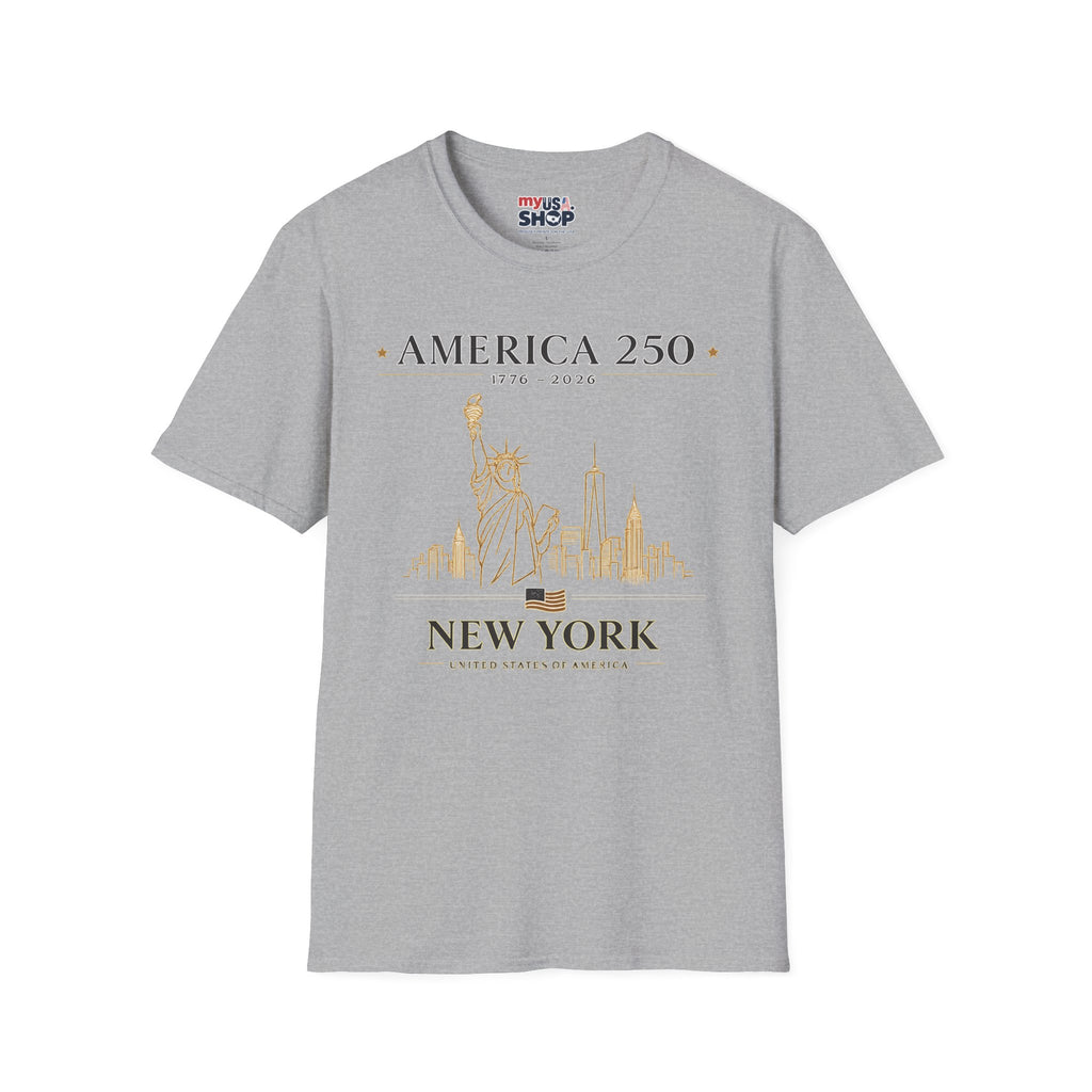 America 250 — USA Commemorative Tee (New York Statue of Liberty Design)