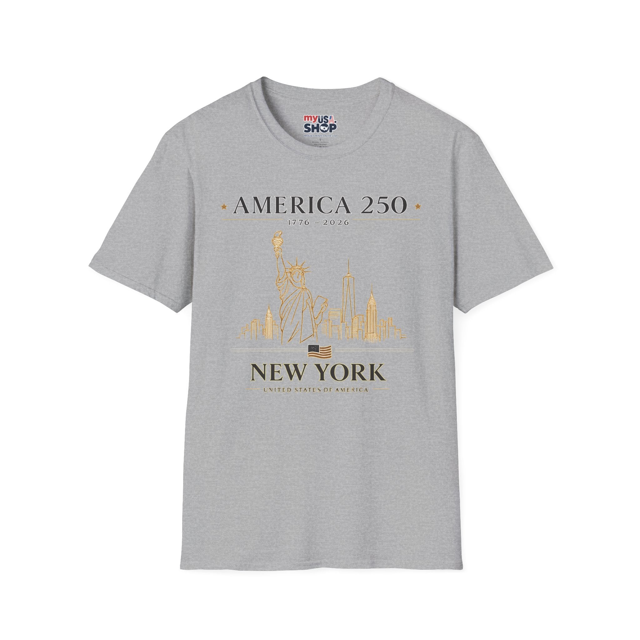 America 250 — USA Commemorative Tee (New York Statue of Liberty Design)