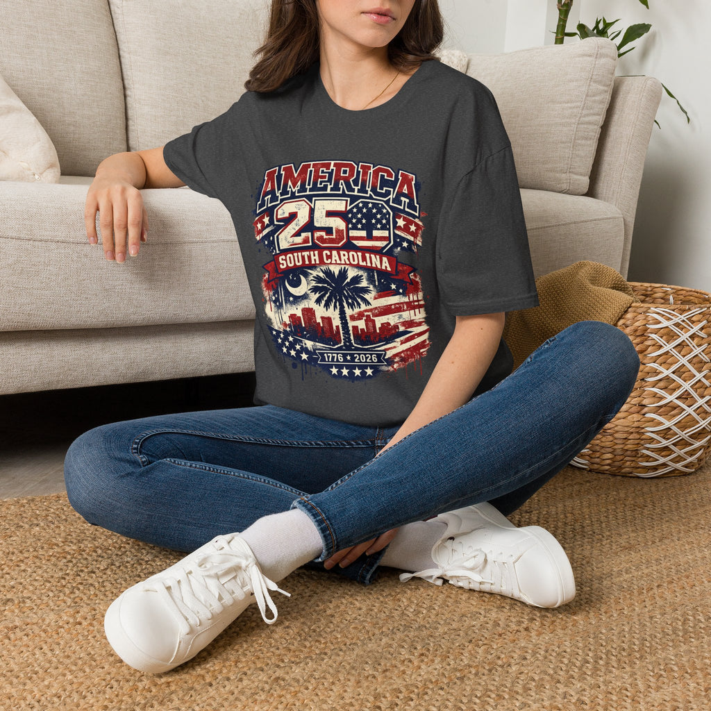America 250 South Carolina T‑Shirt — Patriotic 250th Anniversary USA Graphic Tee