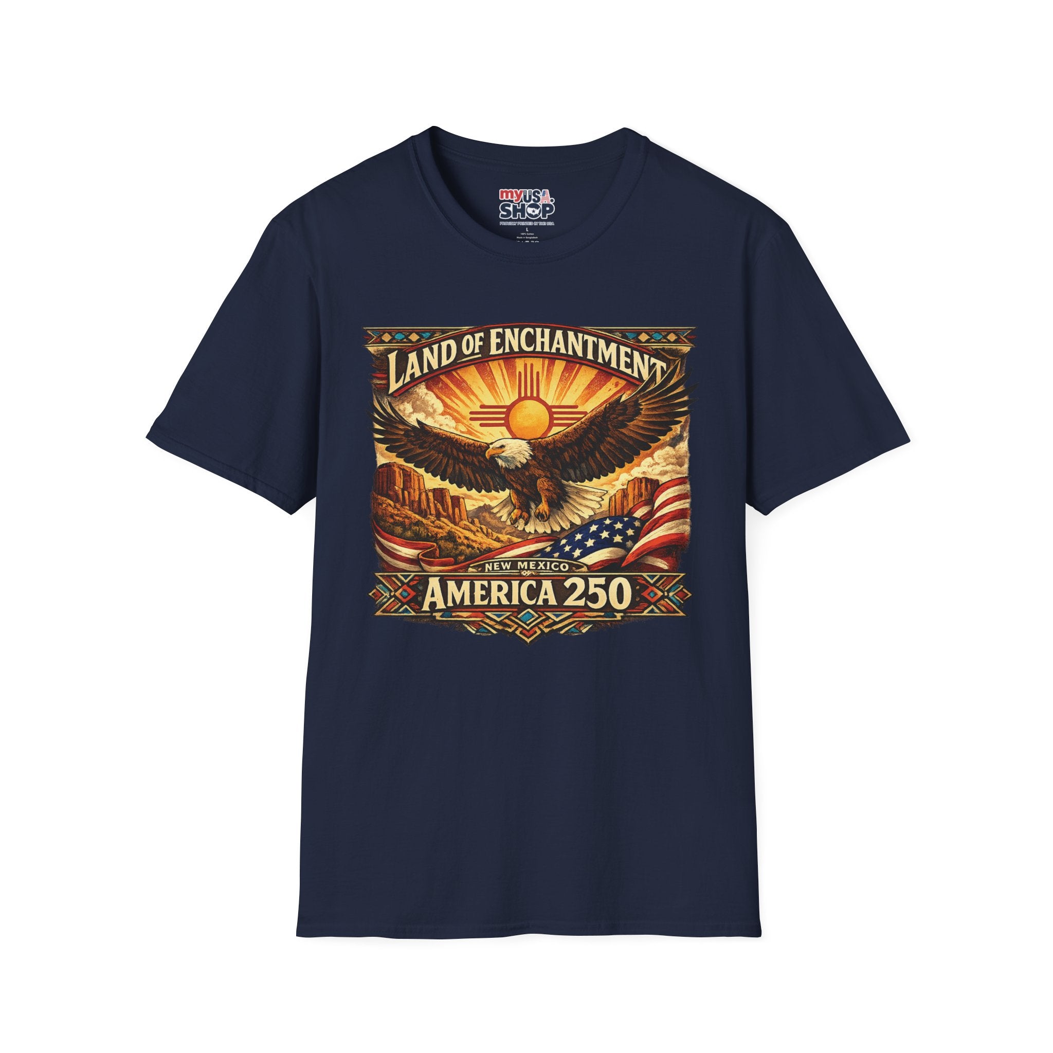 America 250 Land of Enchantment Eagle — New Mexico Patriotic Graphic Tee