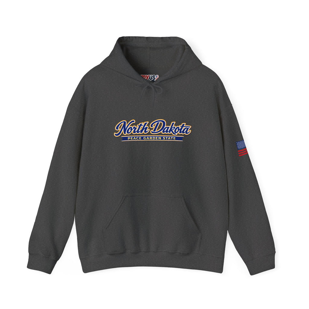 North Dakota Peace Garden State Heavy Blend Hooded Sweatshirt