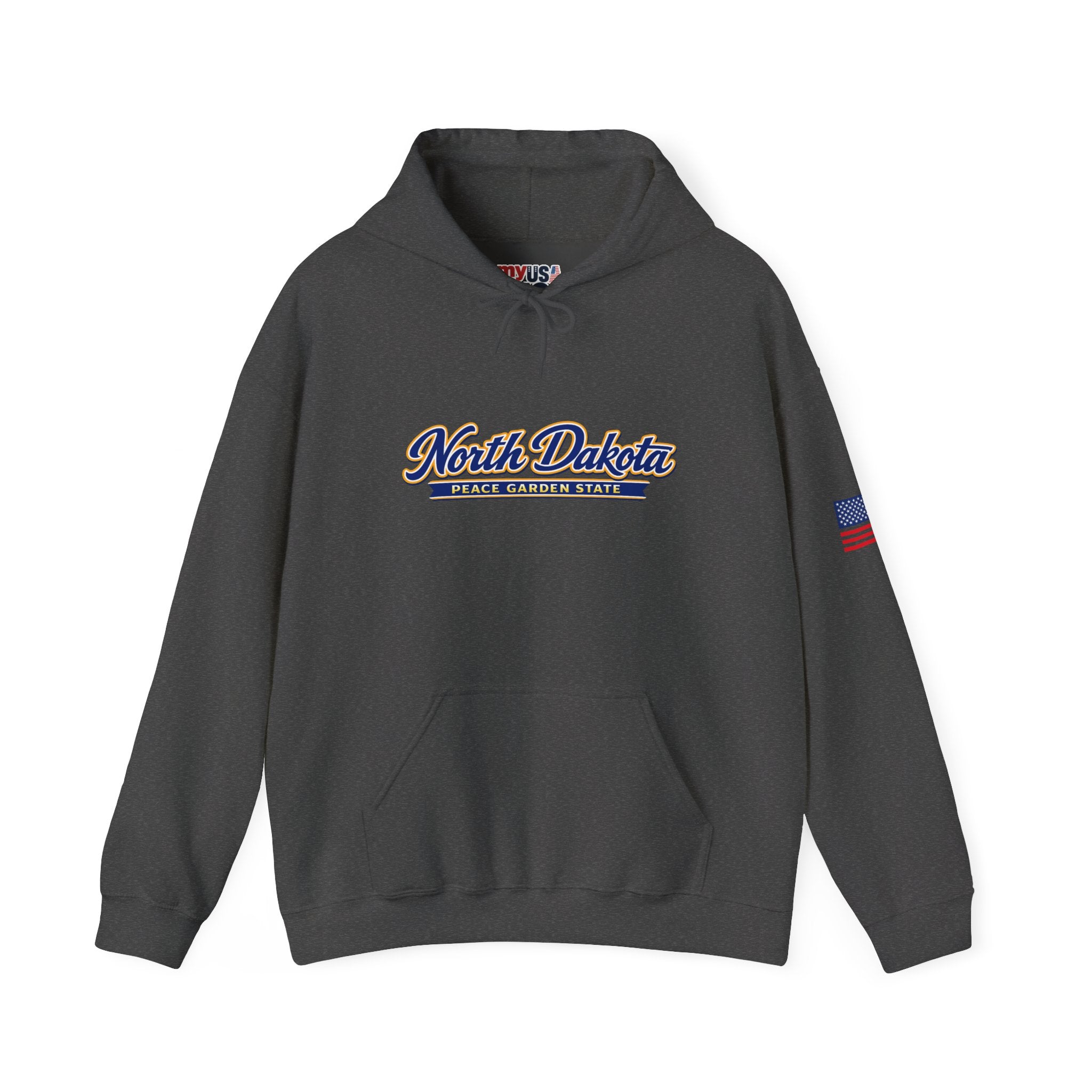North Dakota Peace Garden State Heavy Blend Hooded Sweatshirt