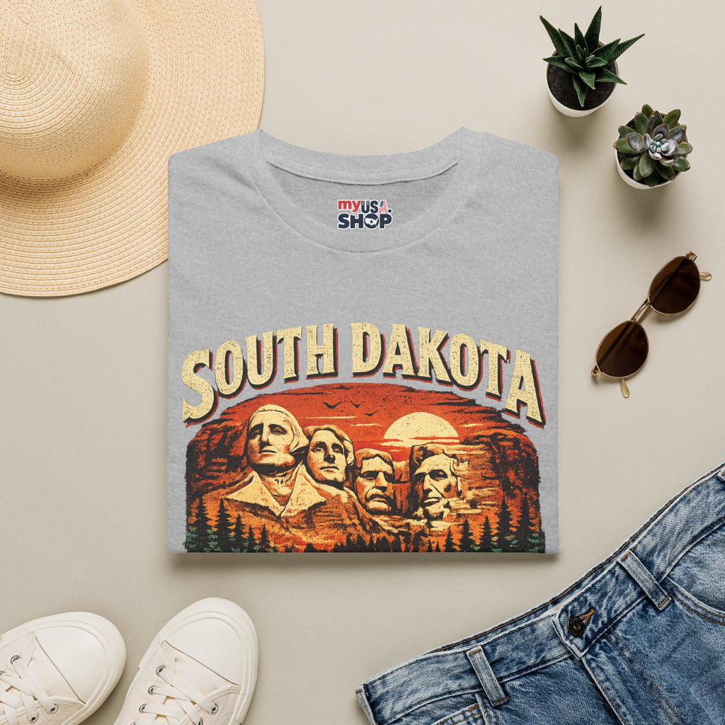 America 250 South Dakota Shirt — Sunset Mount Rushmore Celebration Tee