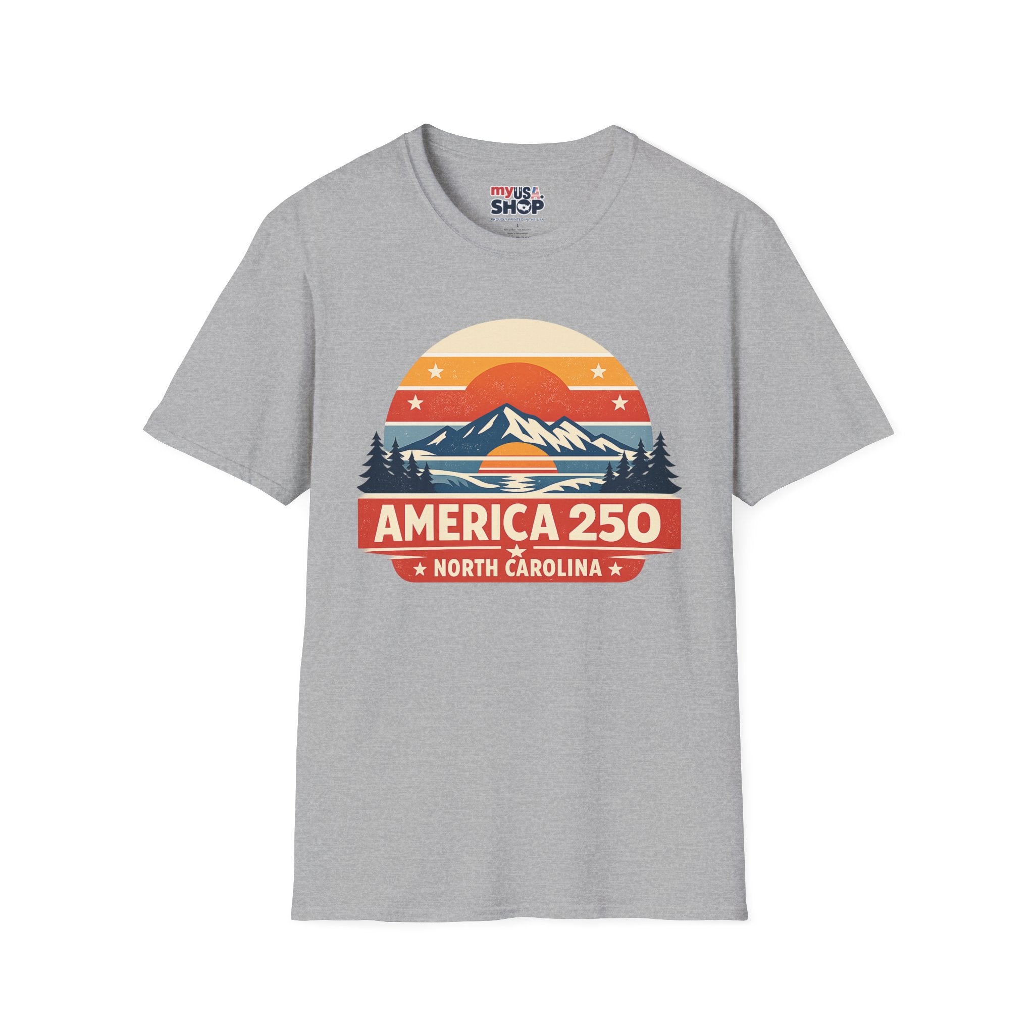 America 250 North Carolina - Mountain Sunset T-Shirt