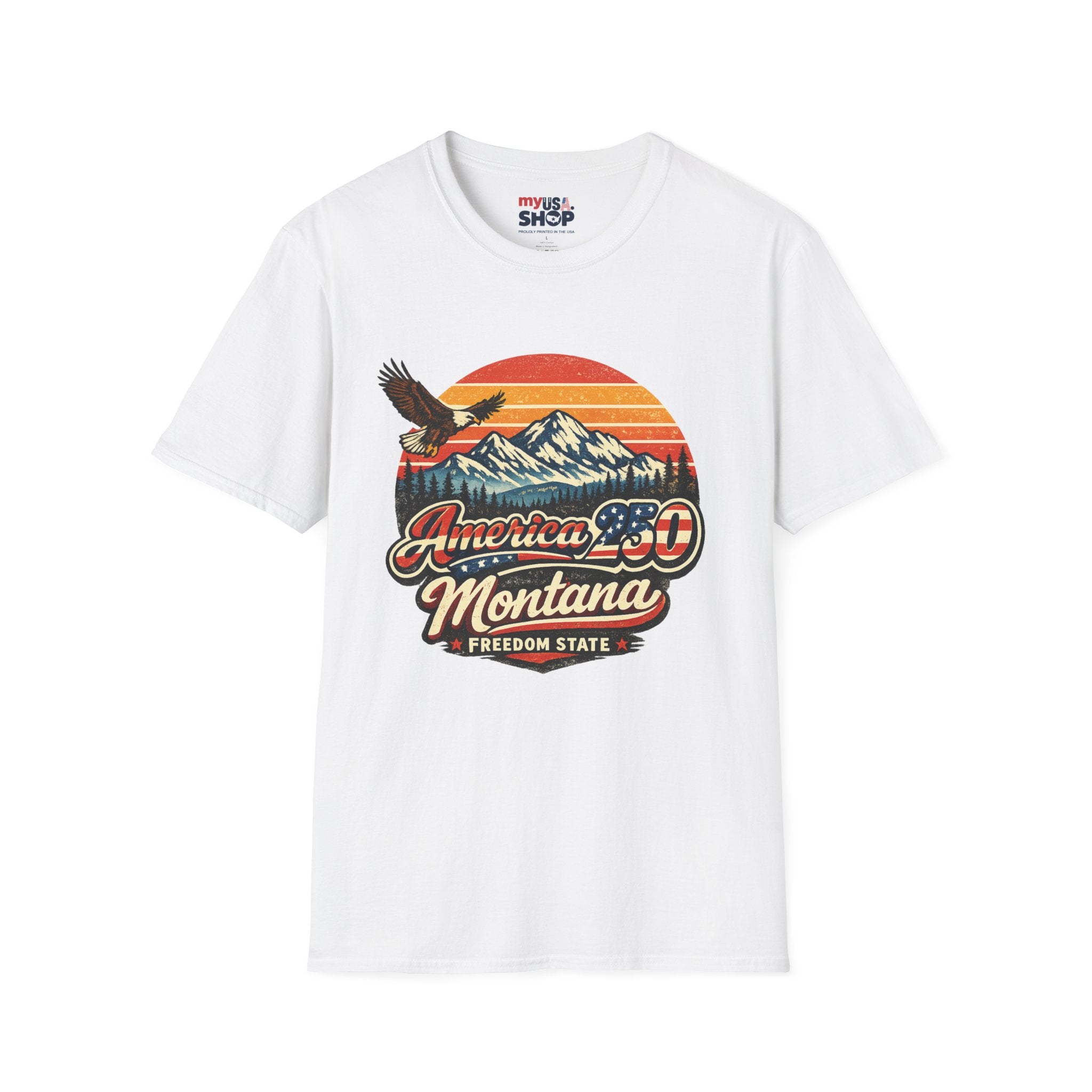 America 250 x Montana Vintage Eagle — America 80s Retro Mountain