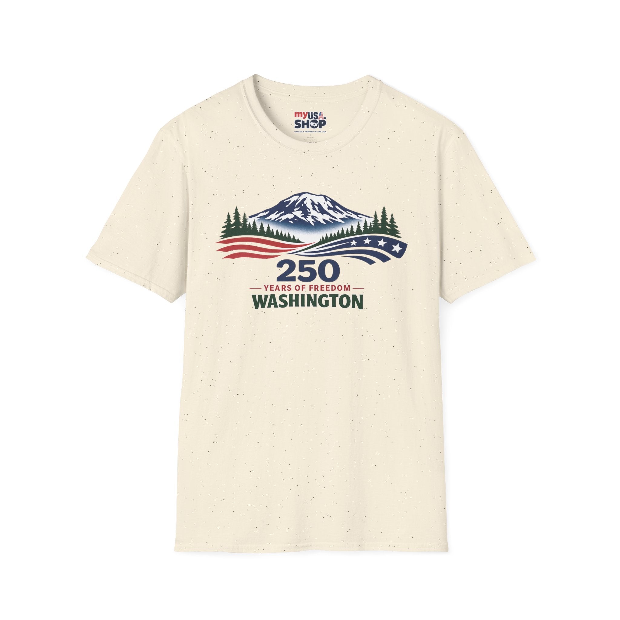 America 250 Washington T-Shirt - Unisex Softstyle T-Shirt