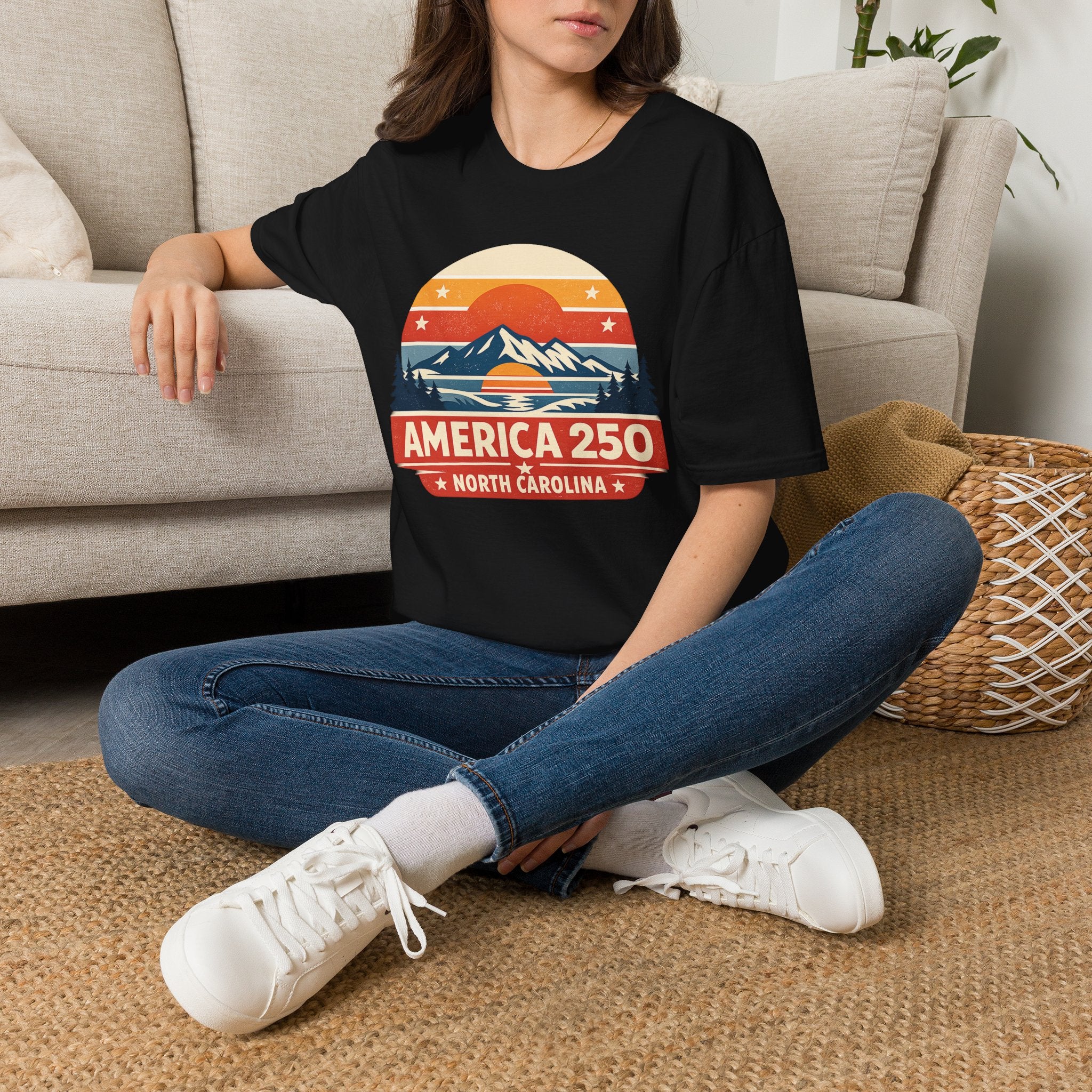 America 250 North Carolina - Mountain Sunset T-Shirt