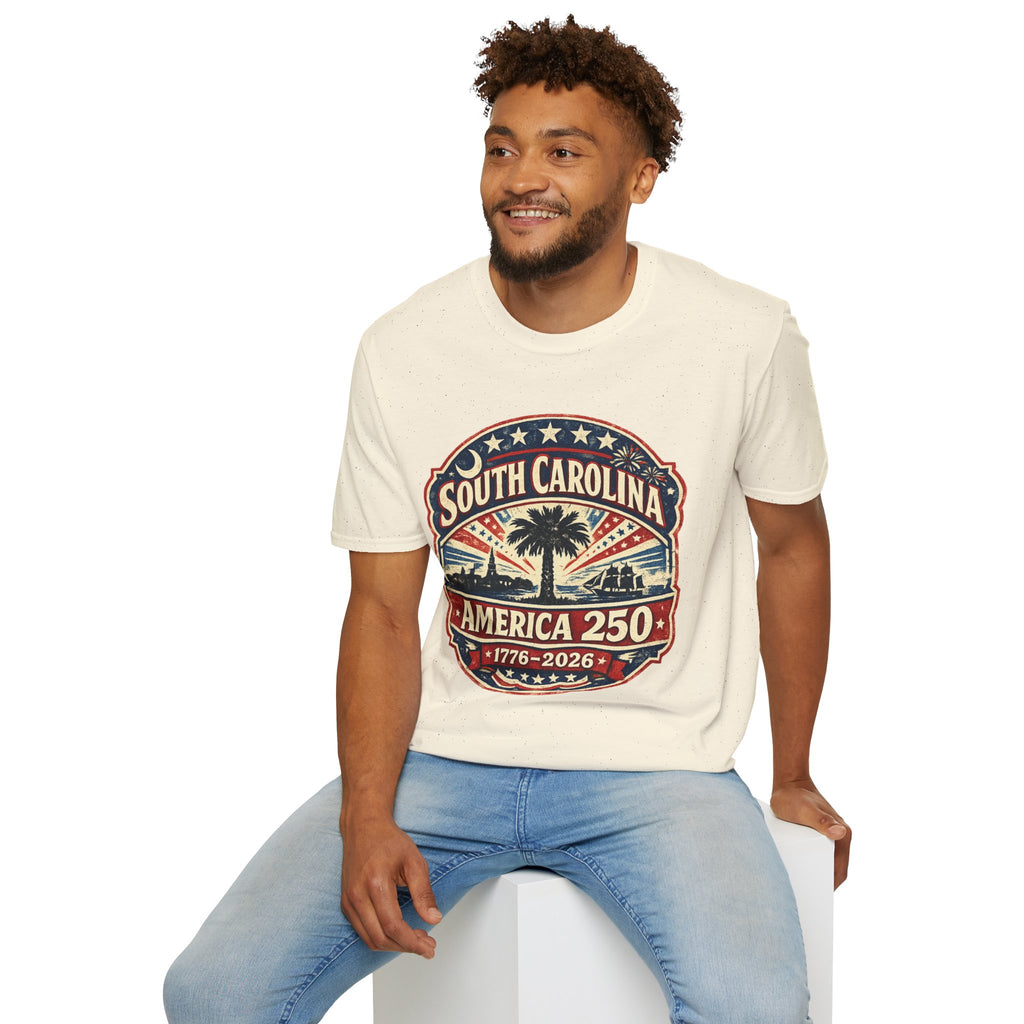 America 250 South Carolina Anniversary T-Shirt — Retro State Pride Tee
