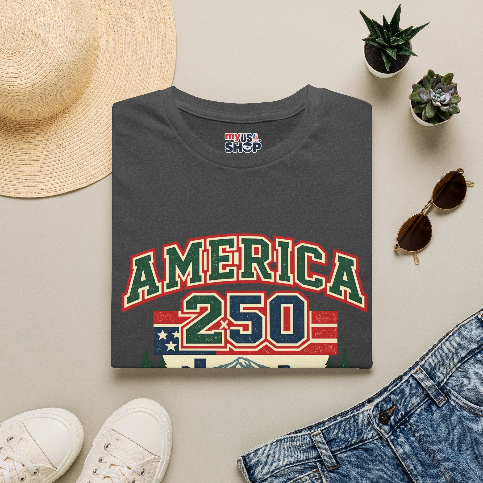 America 250 Shirt — Oregon Retro Collegiate Northwest Graphic Tee