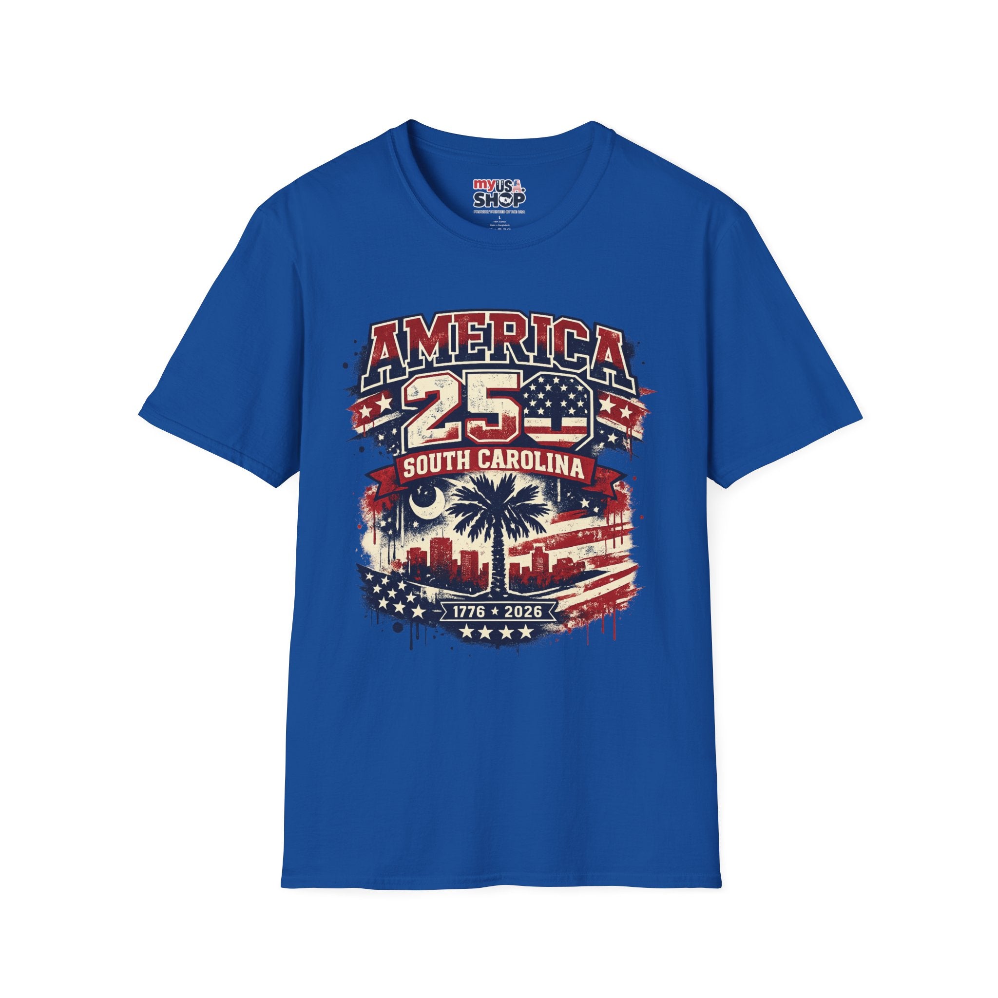 America 250 South Carolina T‑Shirt — Patriotic 250th Anniversary USA Graphic Tee