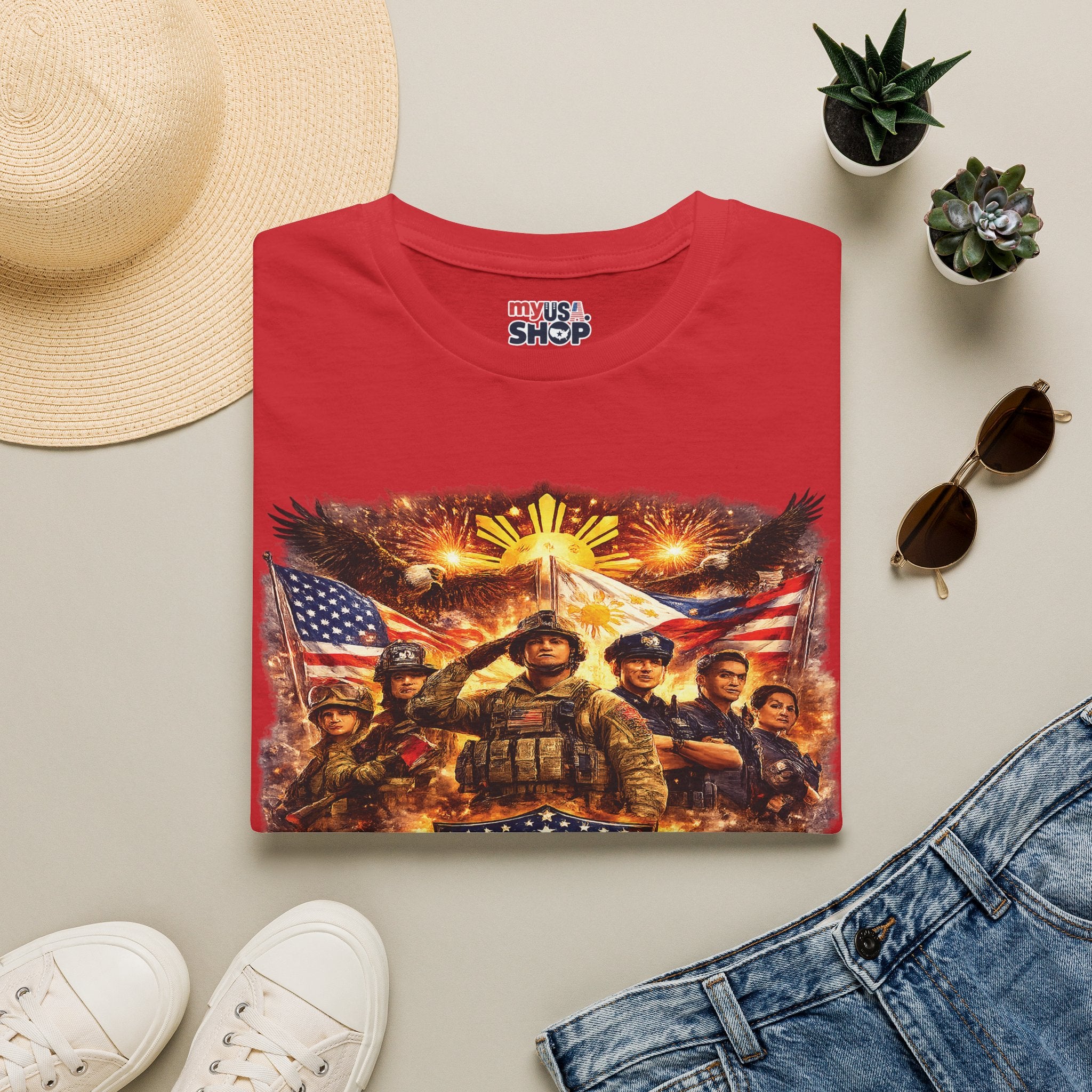 America 250 Patriotic Filipino Military Tribute