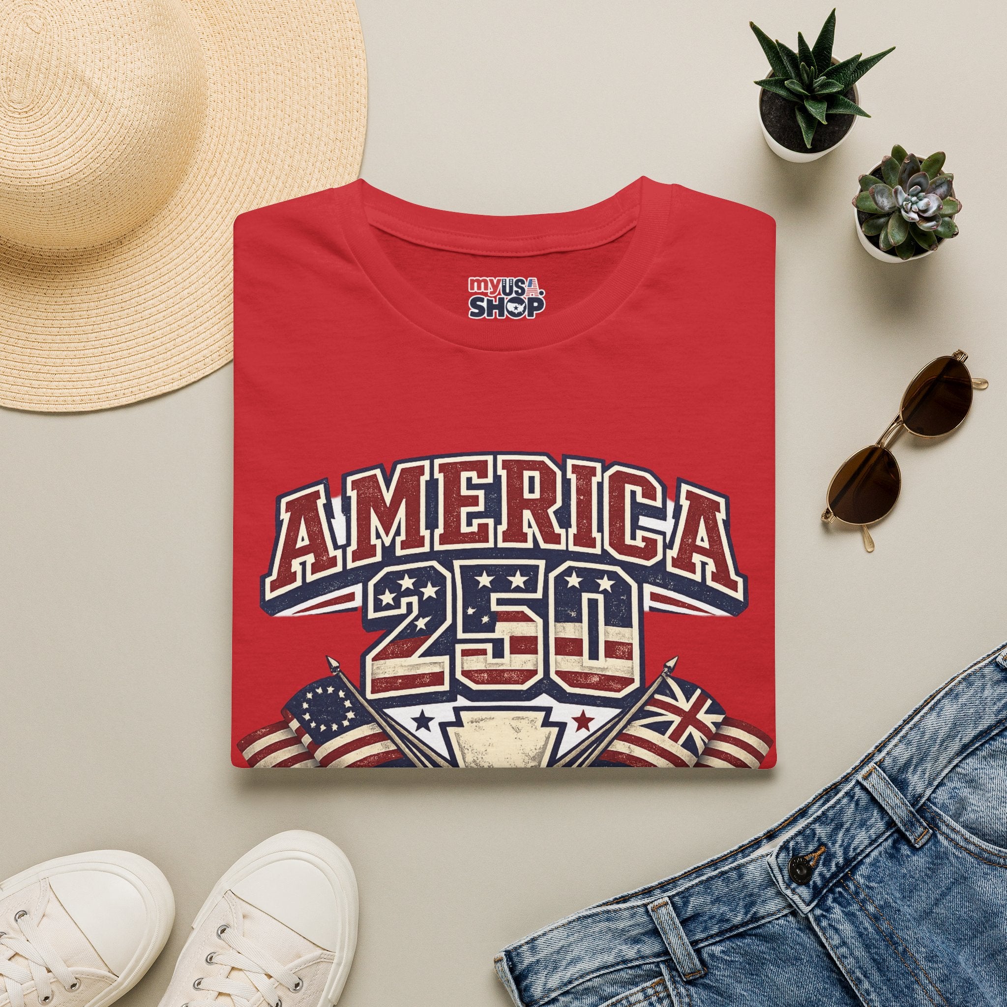 Pennsylvania America 250 Shirt — Retro Patriotic Varsity Graphic Tee