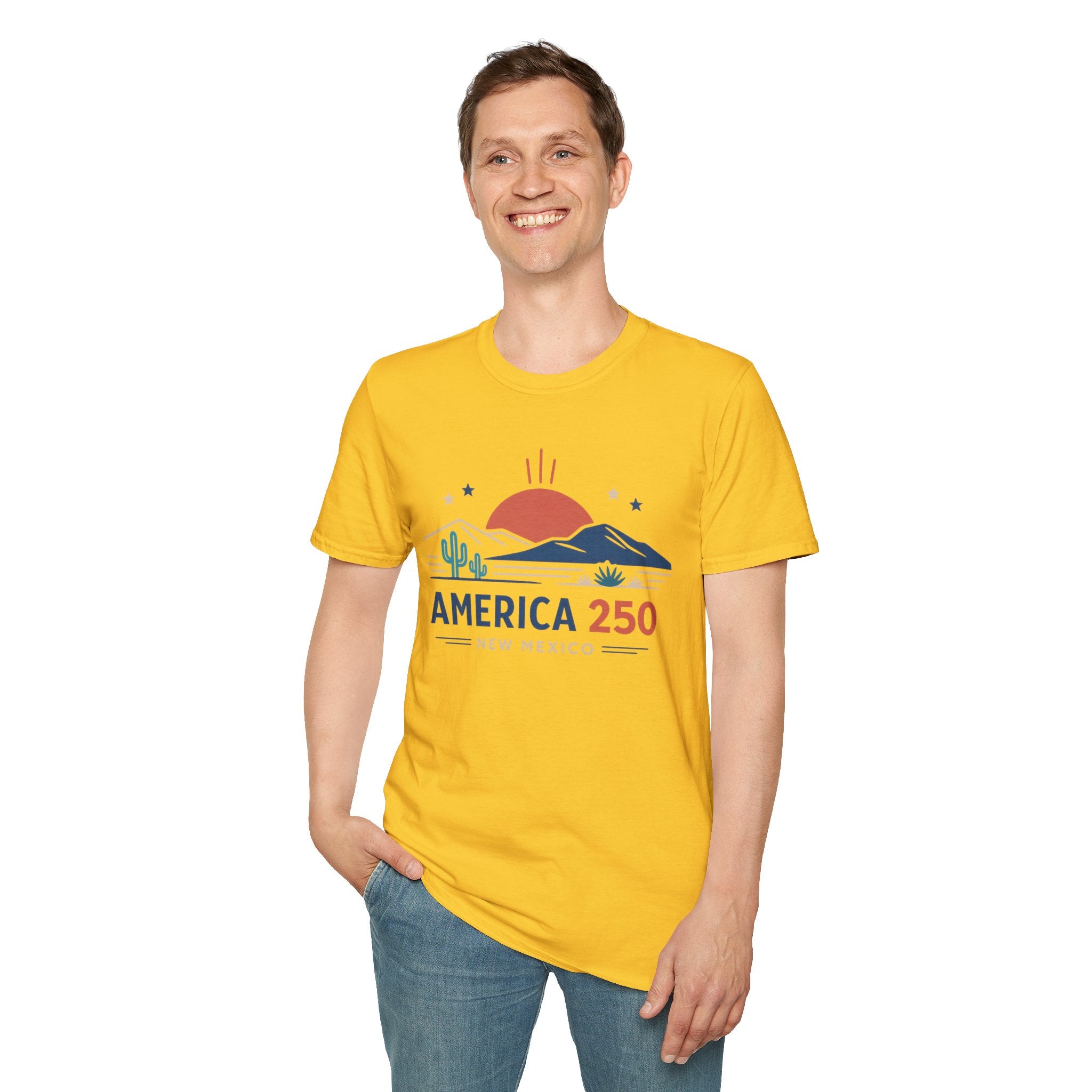 America 250 T-Shirt — New Mexico Desert Sunrise Graphic Tee