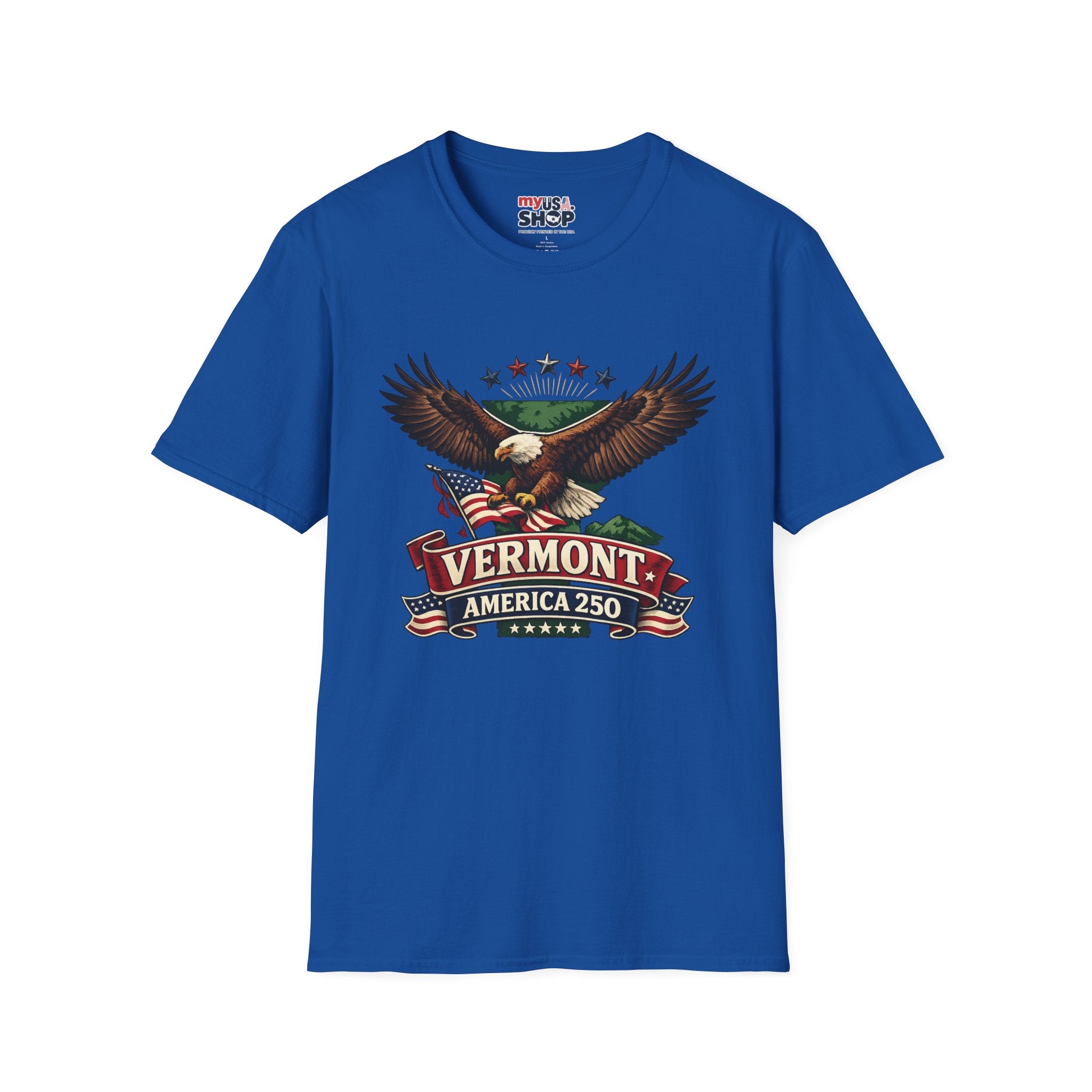 America 250 – Vermont Eagle Heritage Vintage Tee Design