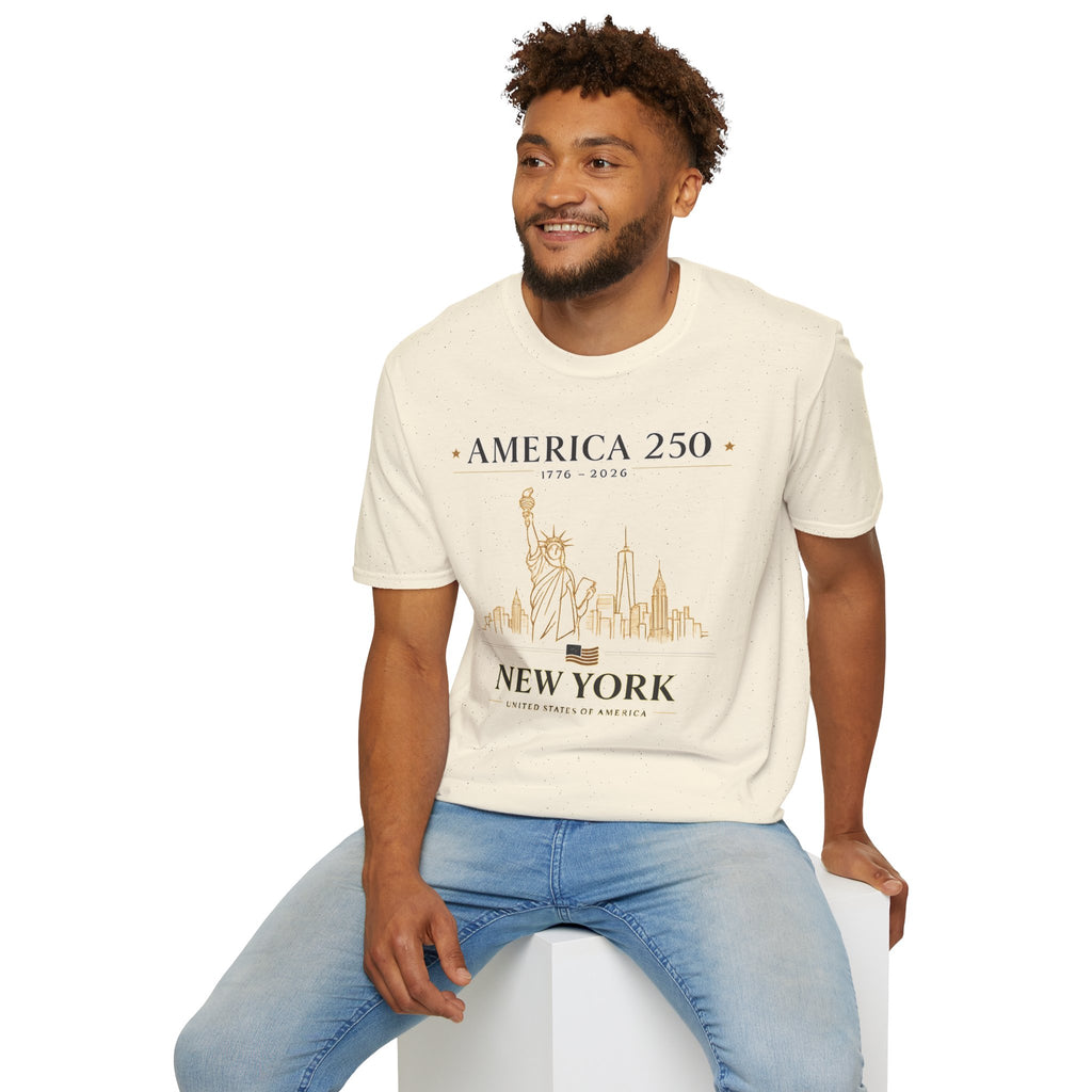 America 250 — USA Commemorative Tee (New York Statue of Liberty Design)