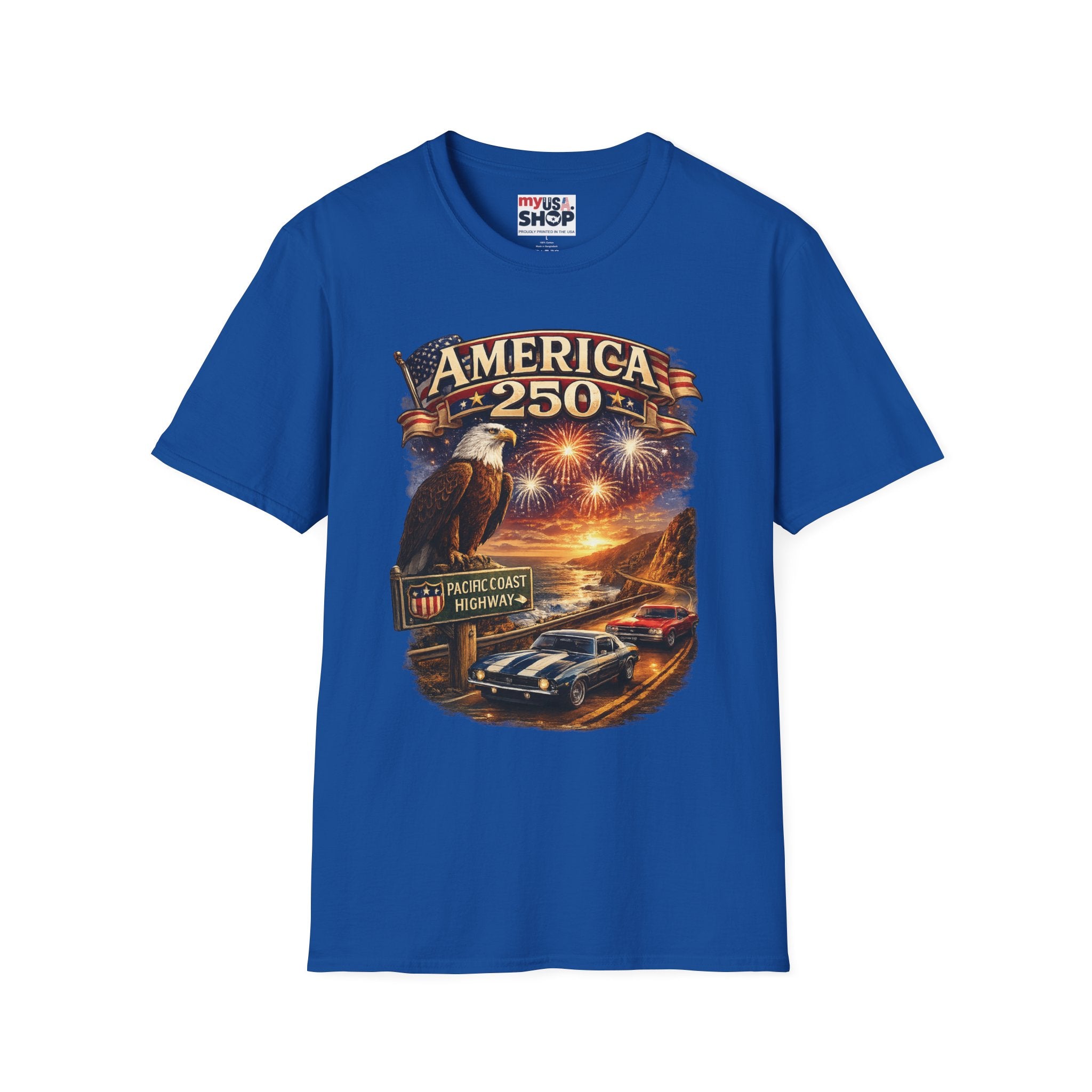 America 250 Eagle Fireworks T-Shirt