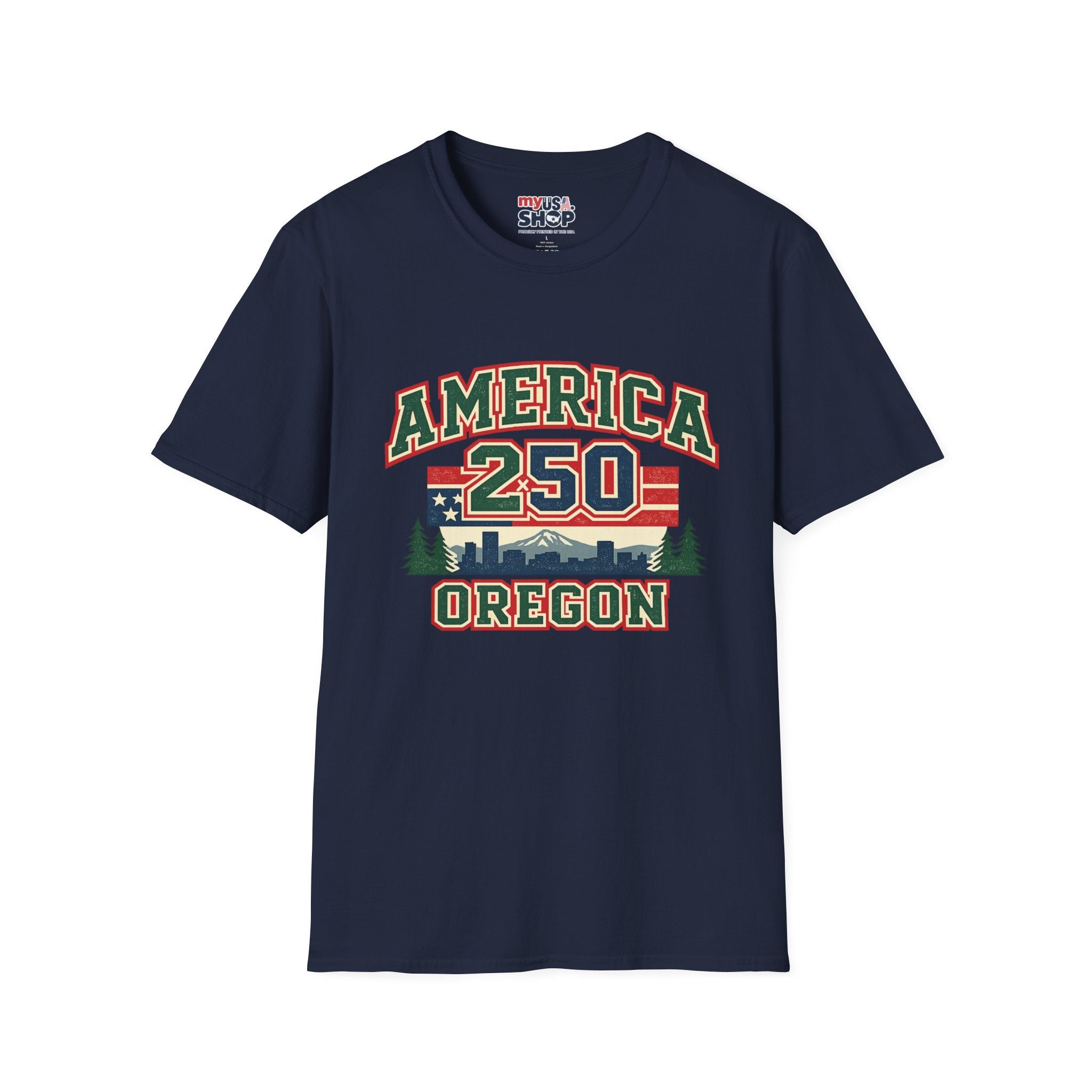 America 250 Shirt — Oregon Retro Collegiate Northwest Graphic Tee